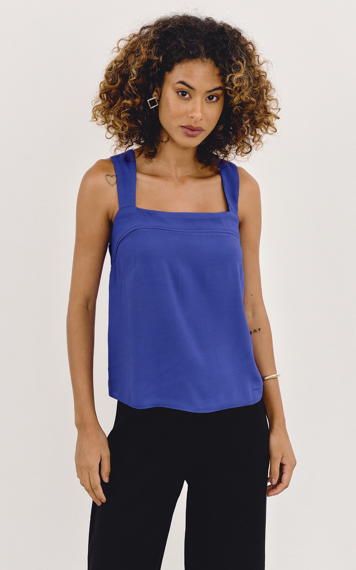 Blusa Duo || Azul Royal