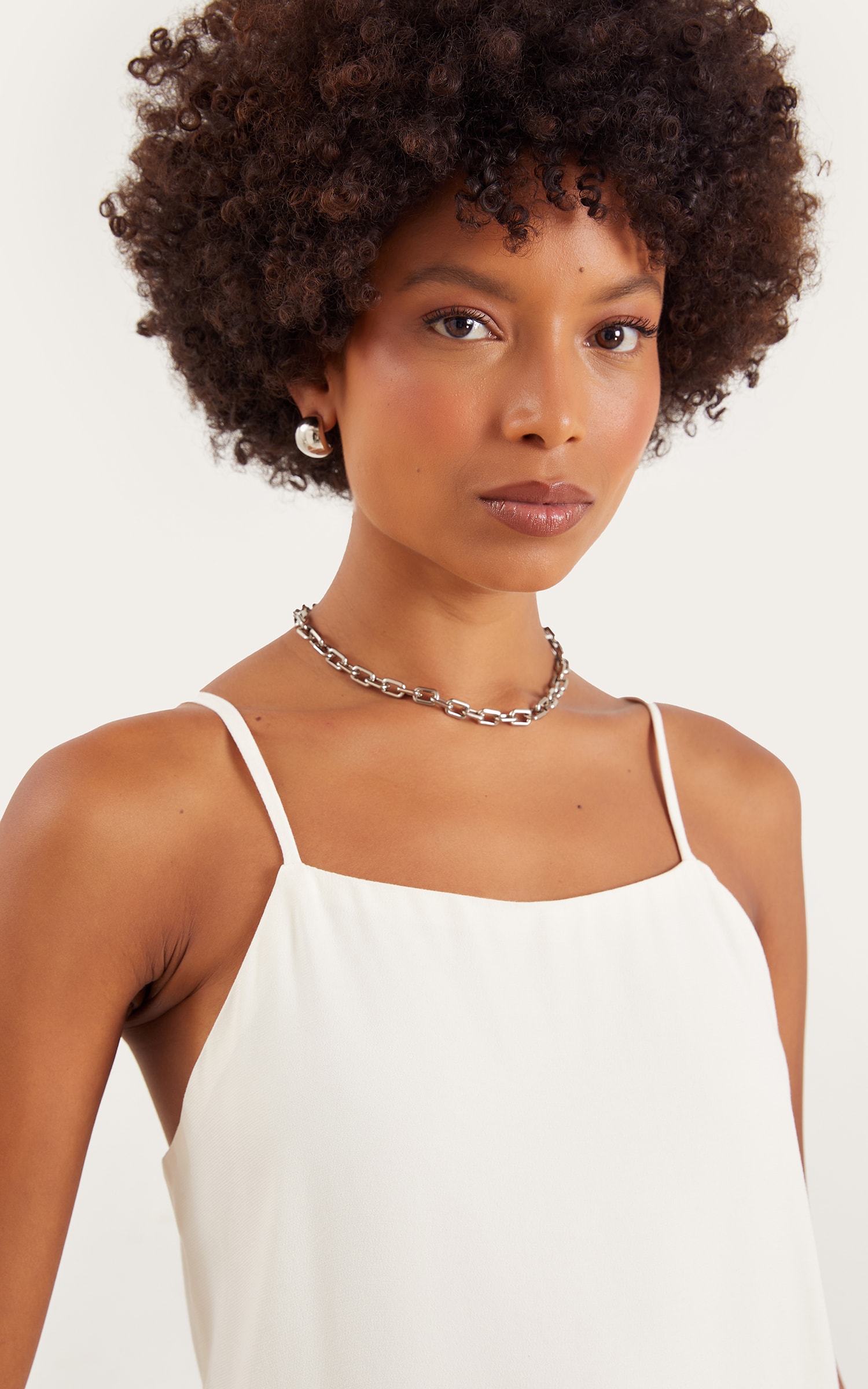 Blusa Dupla Flora Off White