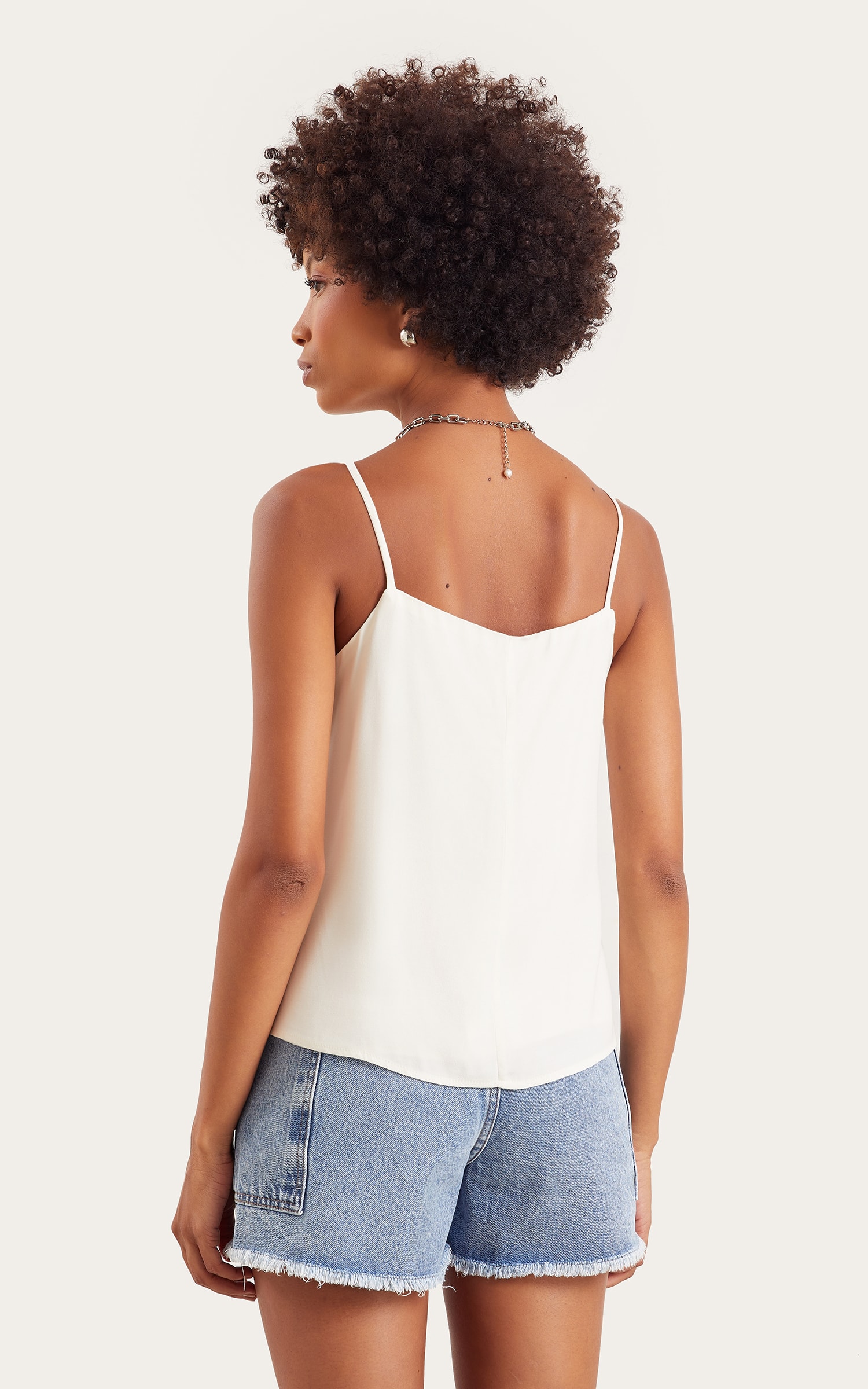Blusa Dupla Flora Off White