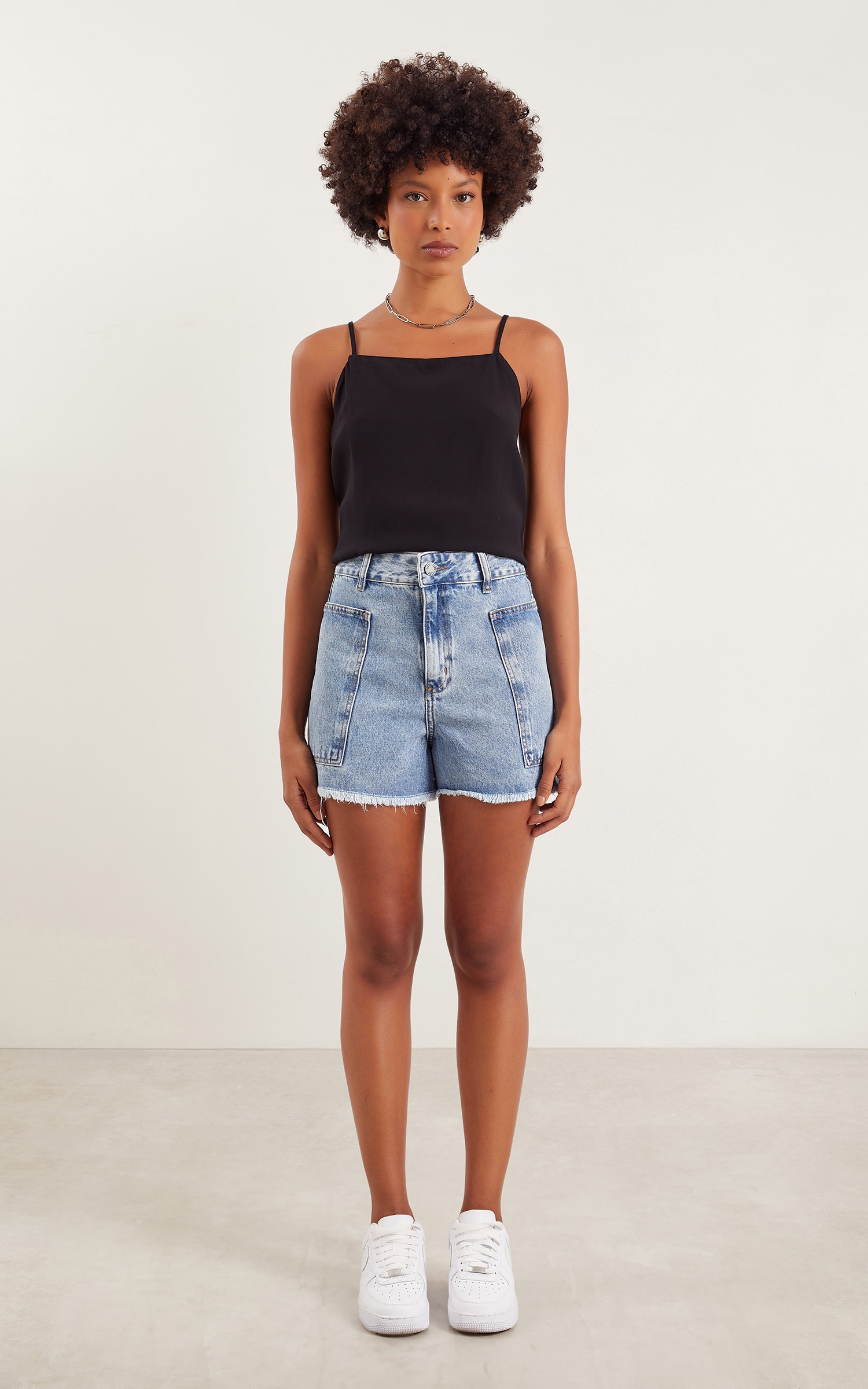 Blusa Dupla Flora Preto