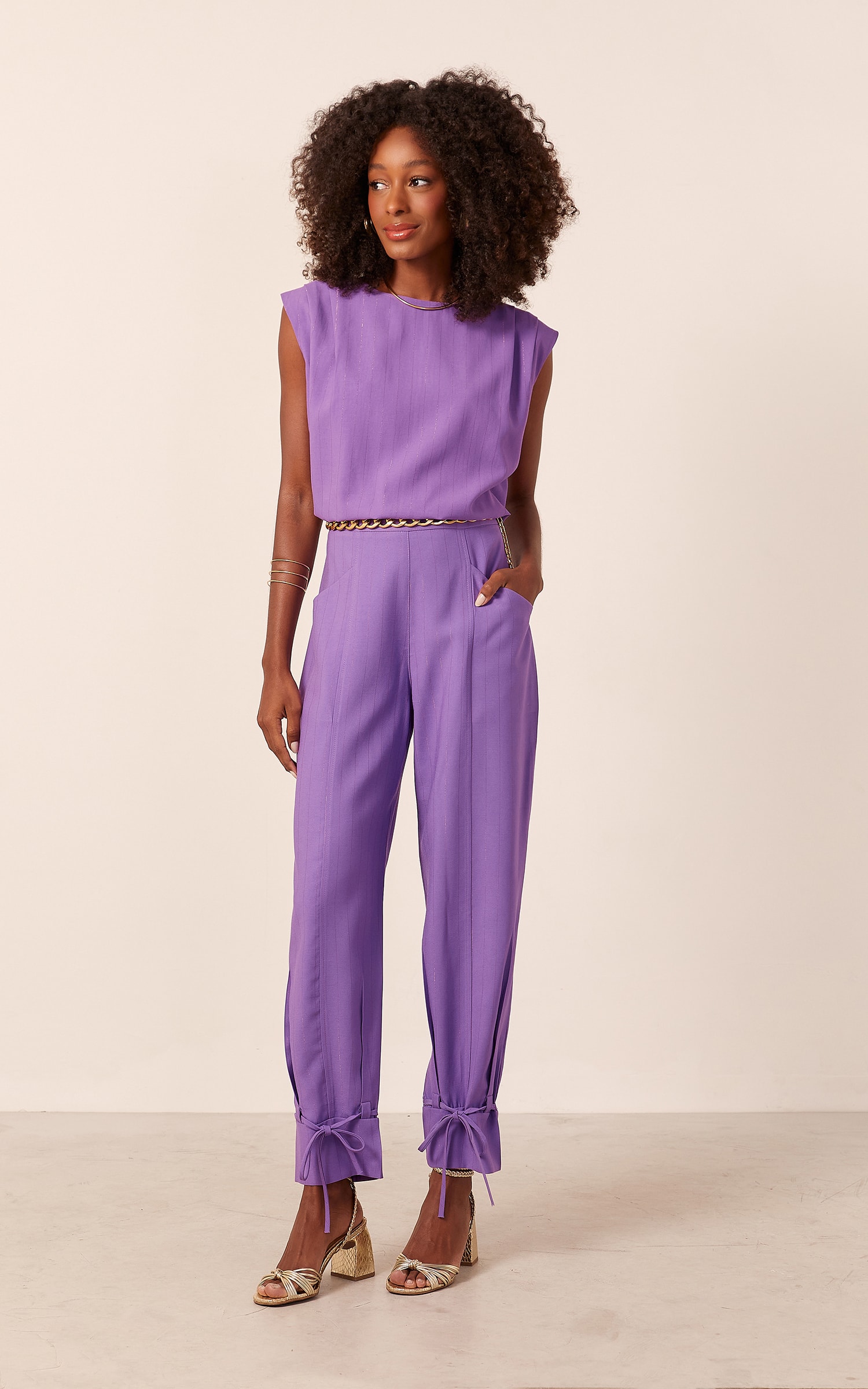Blusa Elemento Básica Violeta