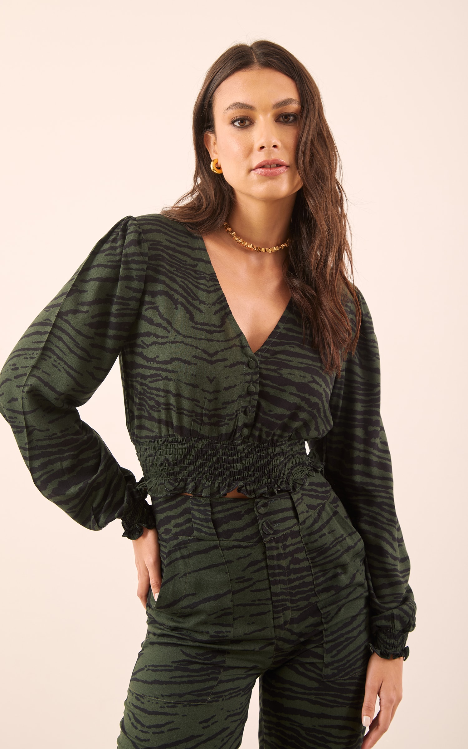 Blusa Estampa Electro