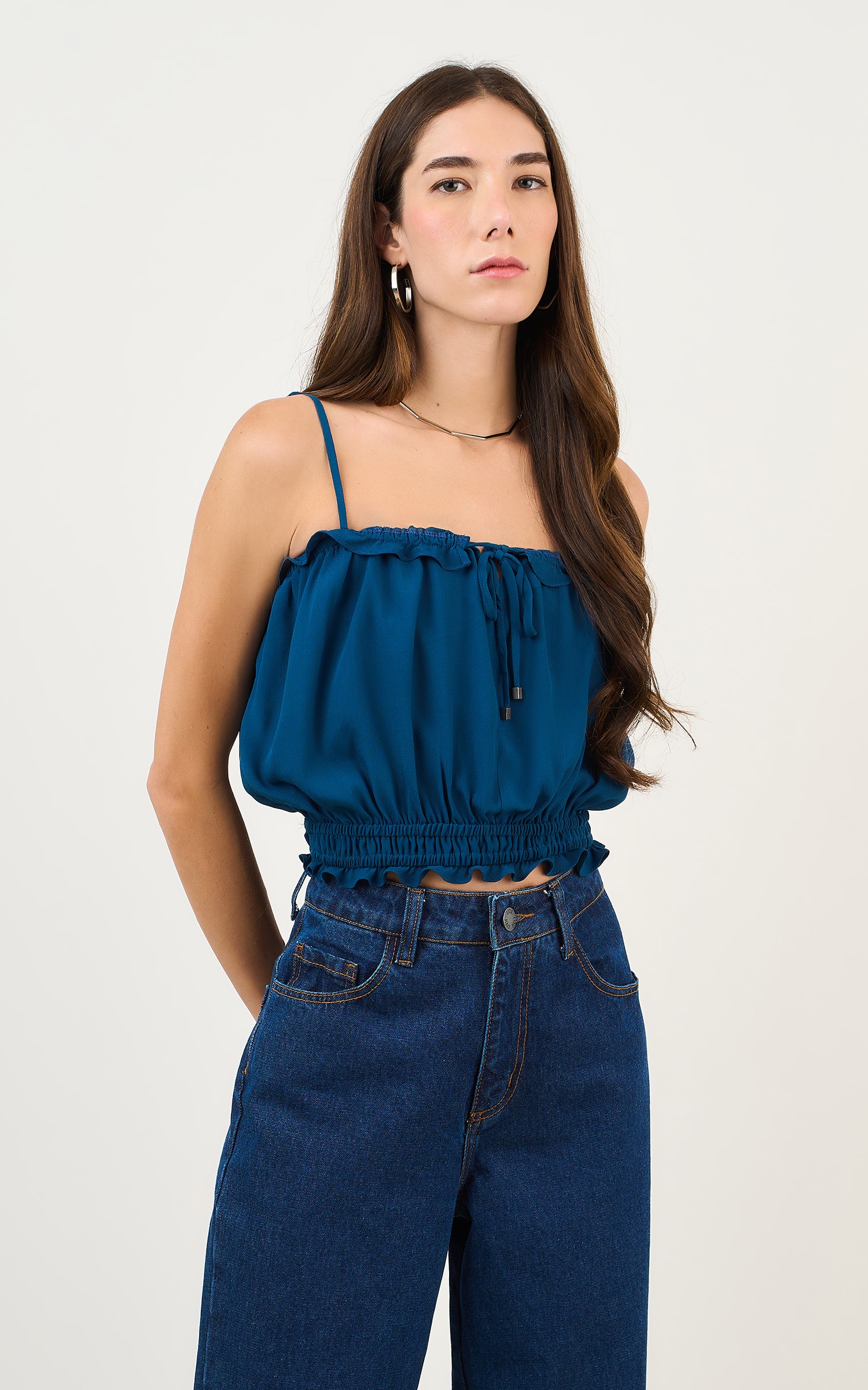 Blusa Franzida River Cobalto
