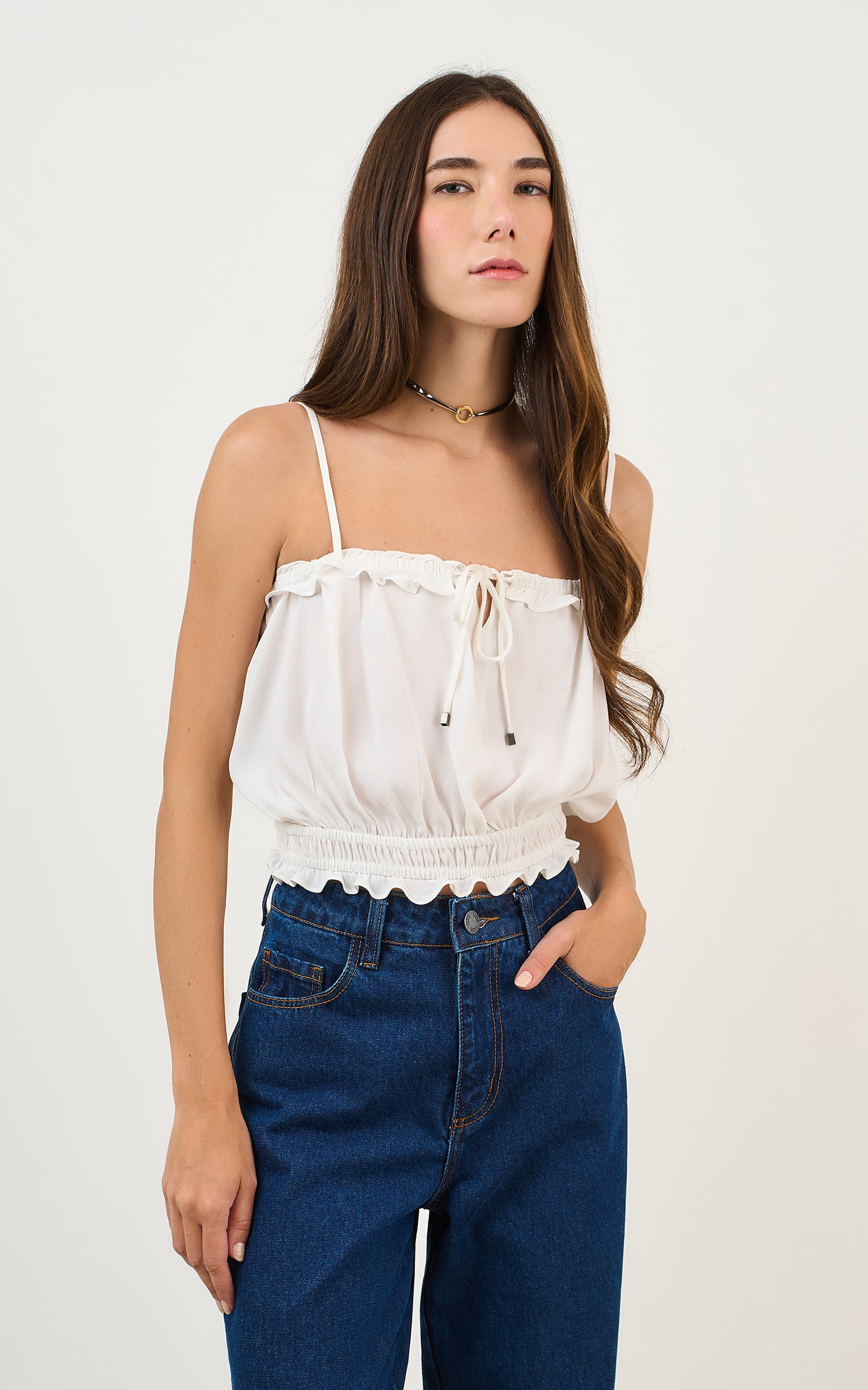 Blusa Franzida River Off White