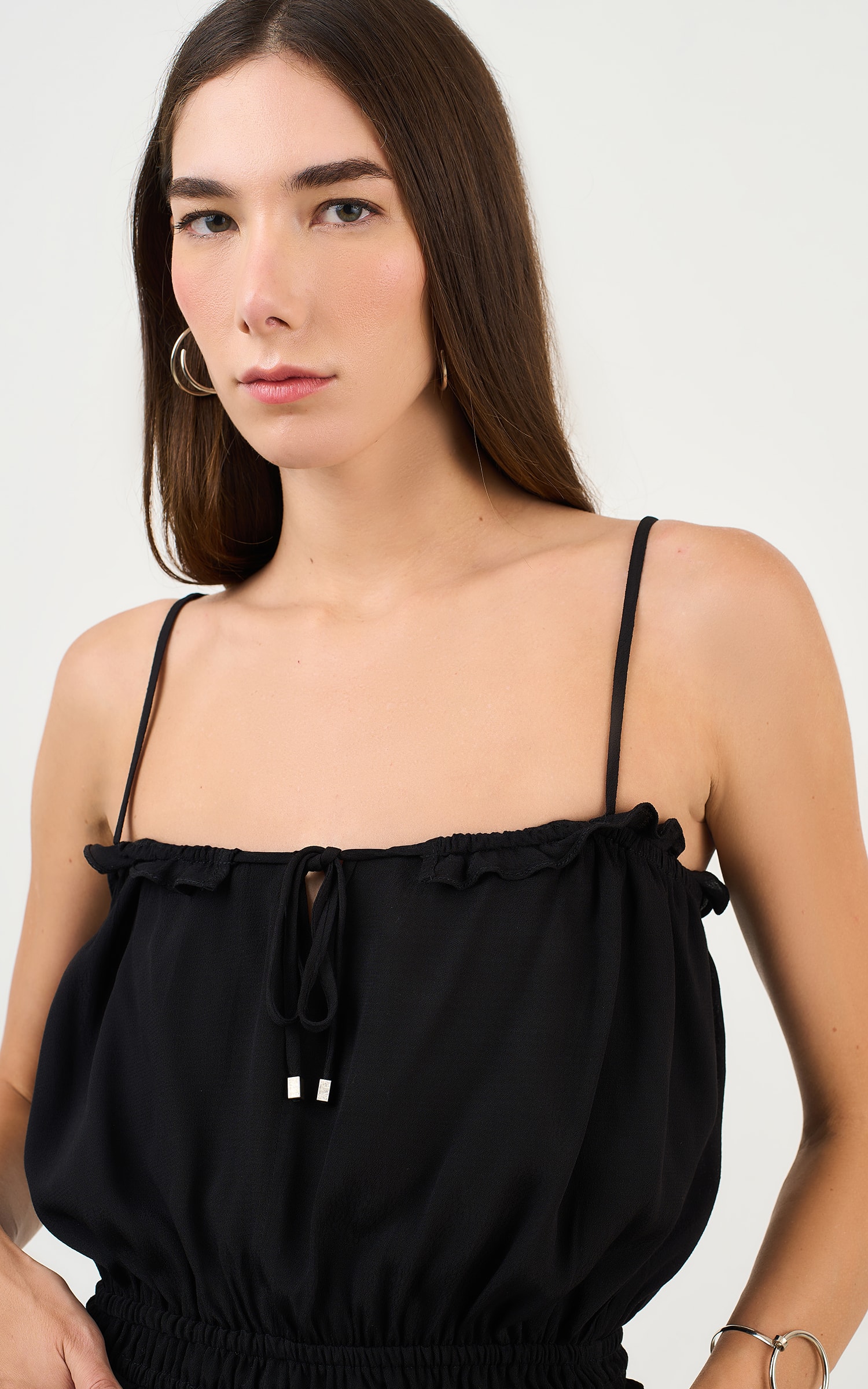Blusa Franzida River Preto