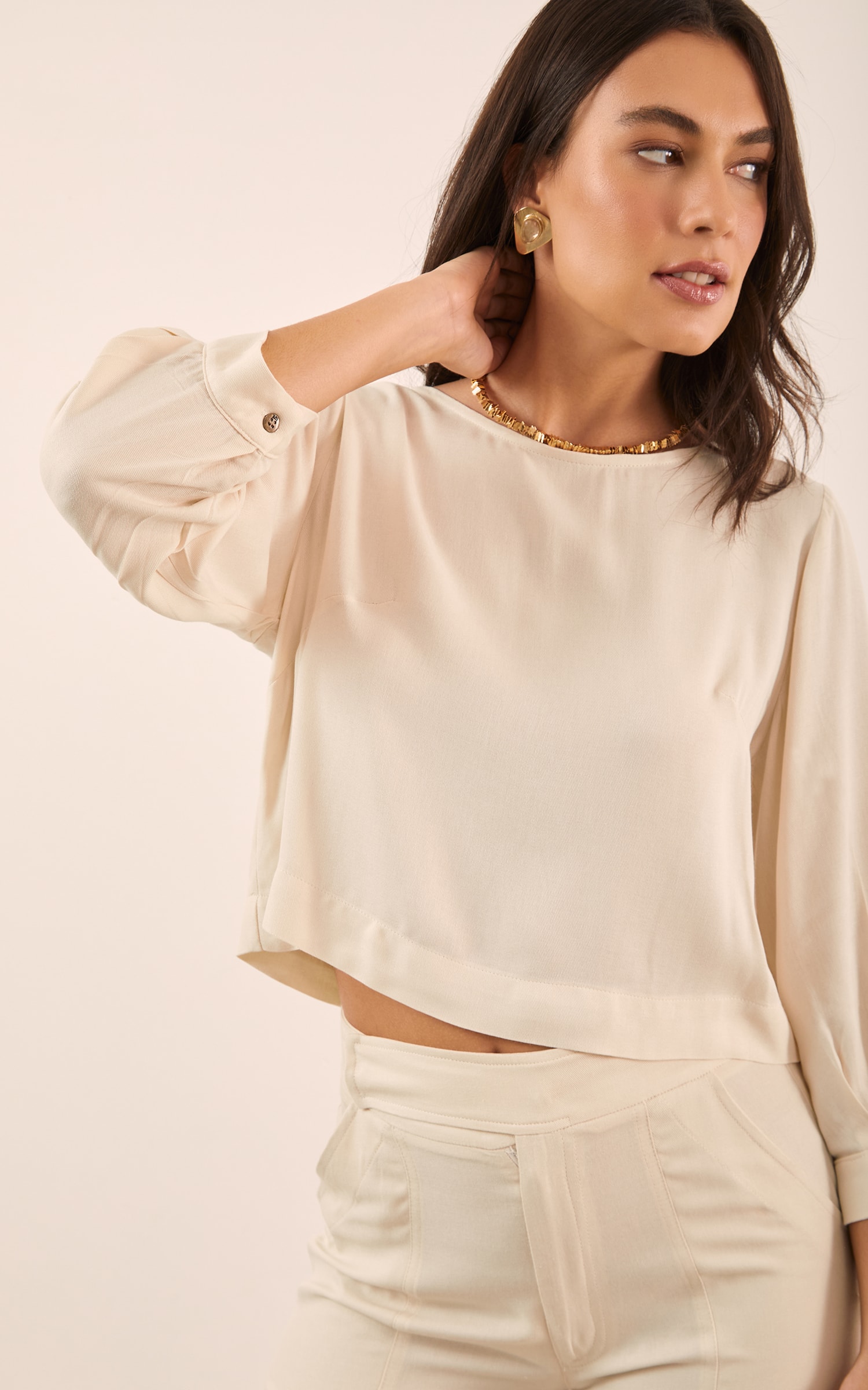 Blusa Gaia Areia