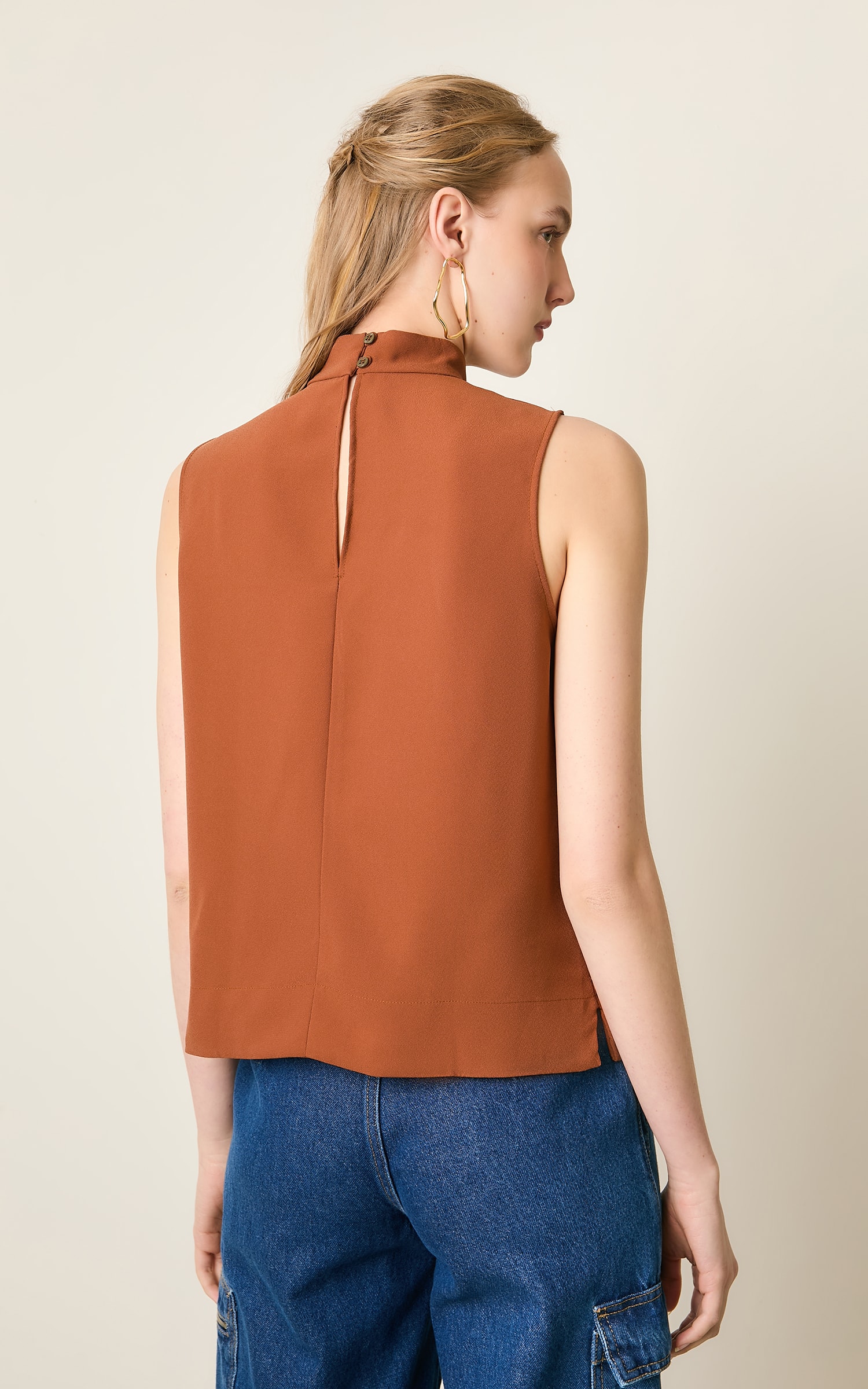 Blusa Gola Mountain Caqui