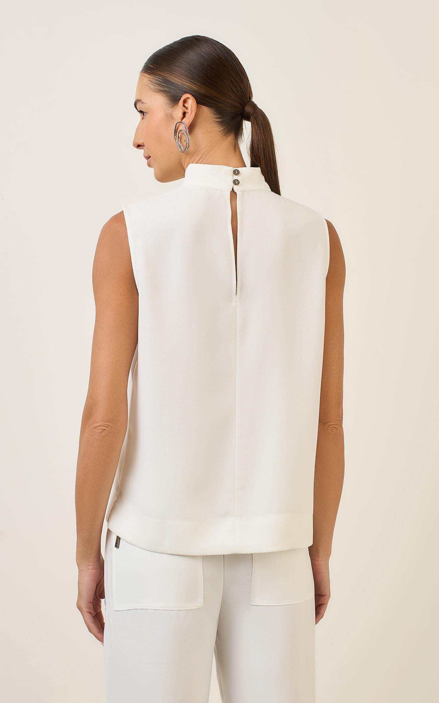 Blusa Gola Mountain Off White