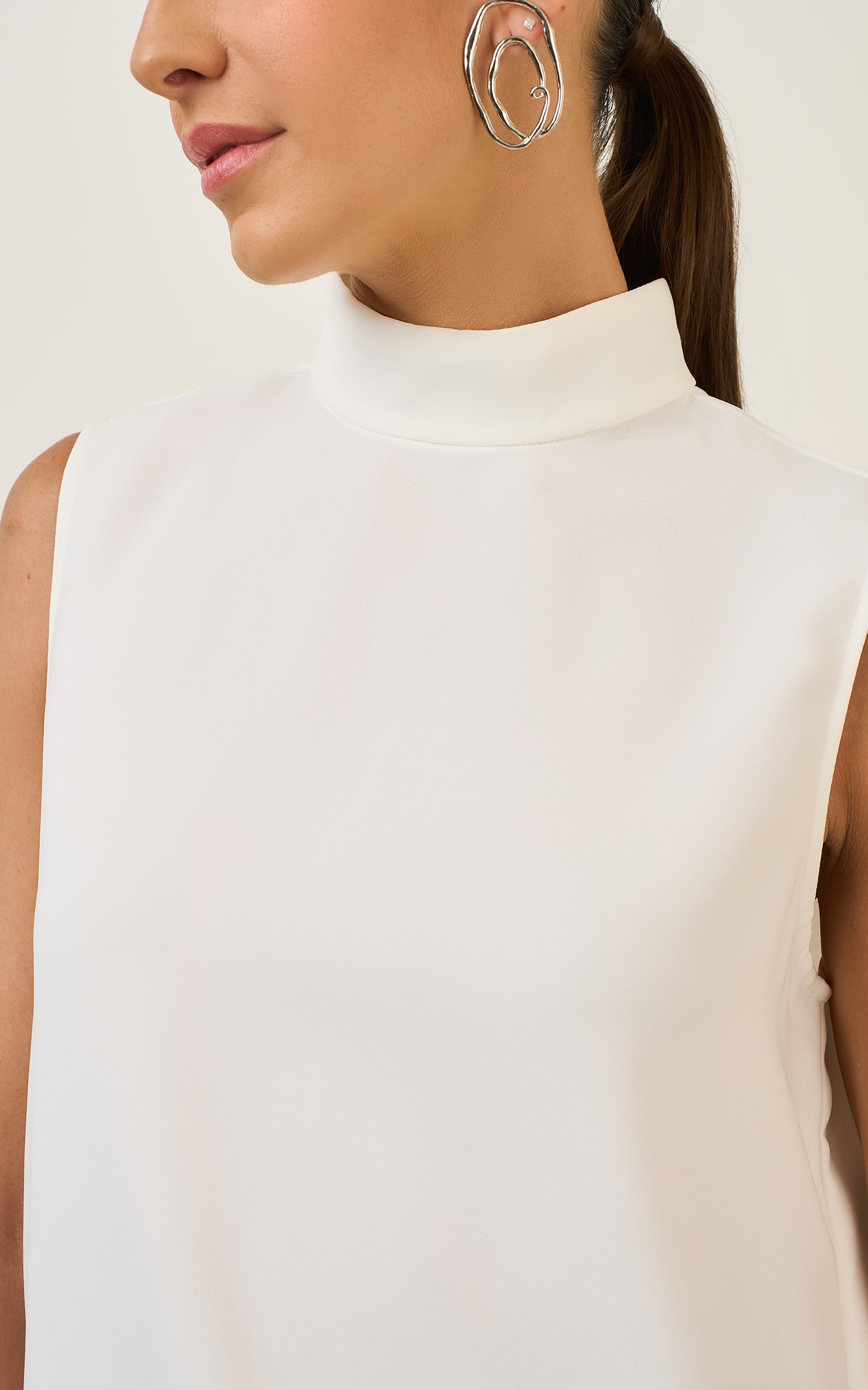 Blusa Gola Mountain Off White