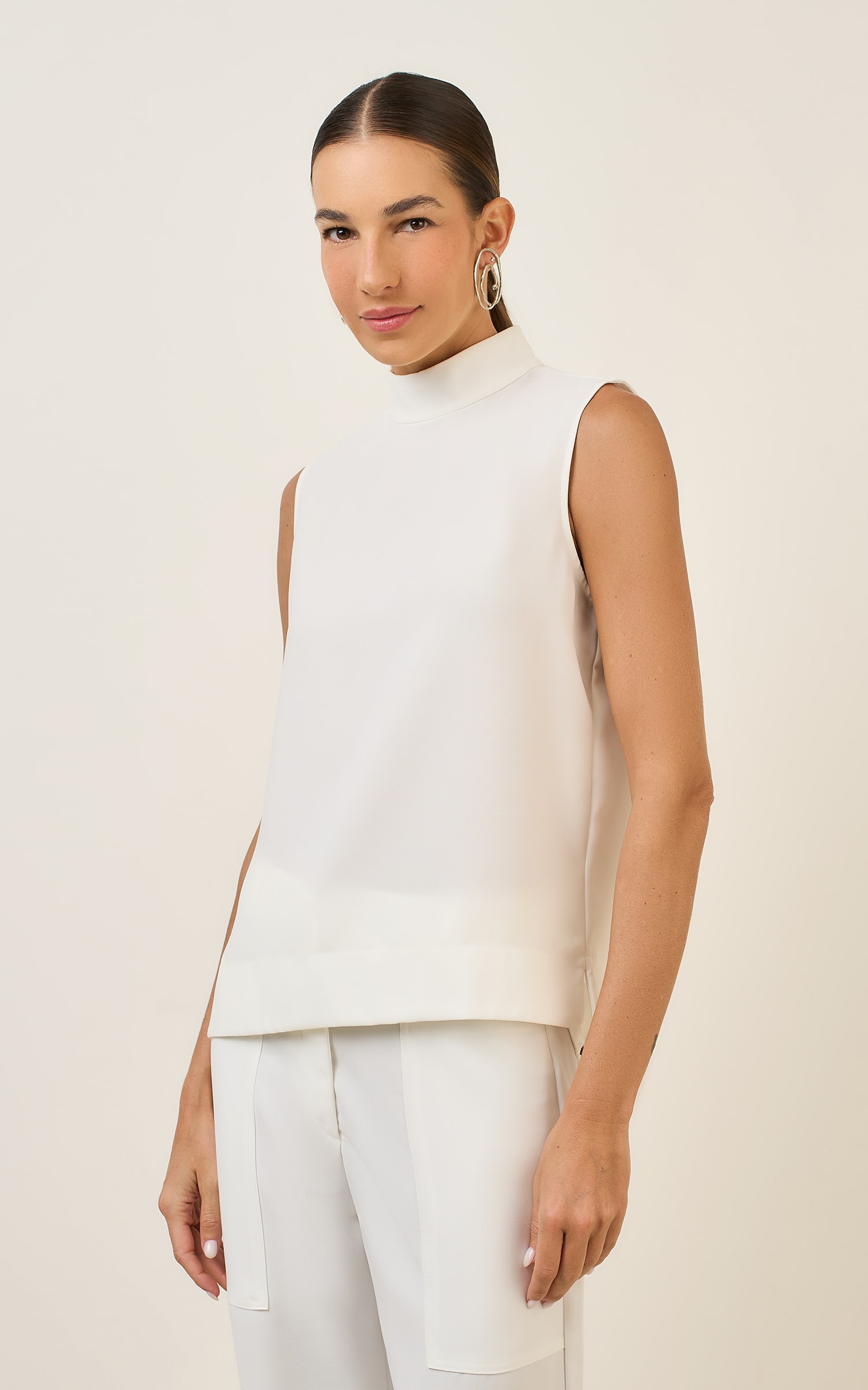 Blusa Gola Mountain Off White