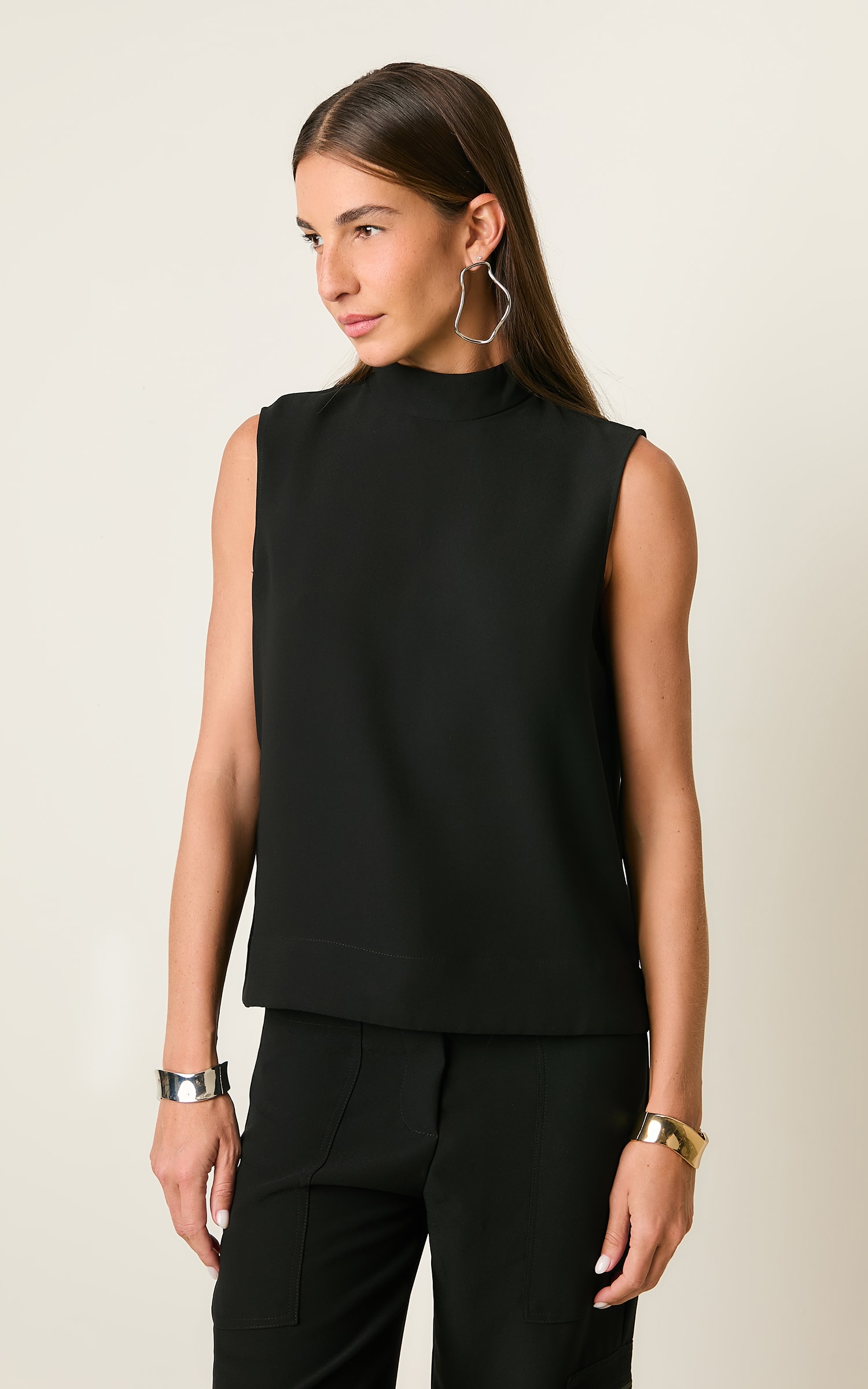 Blusa Gola Mountain Preto