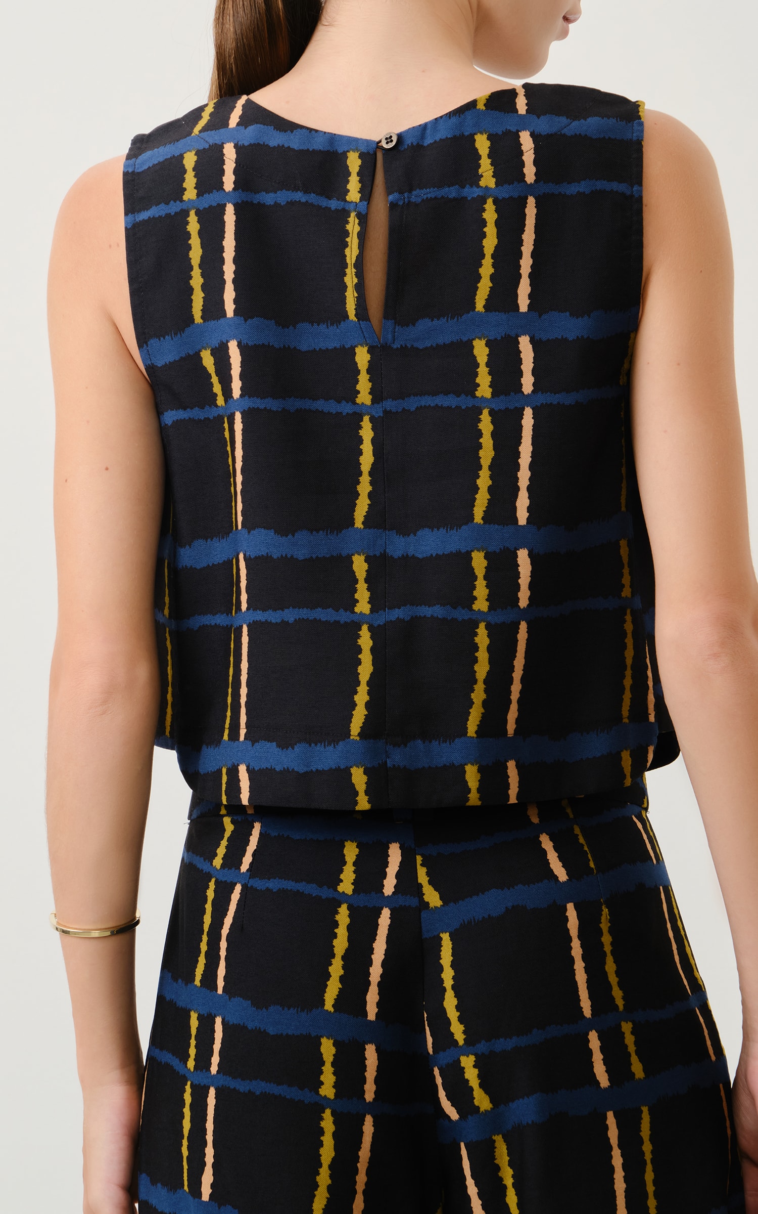 Blusa Grid Basic Preto