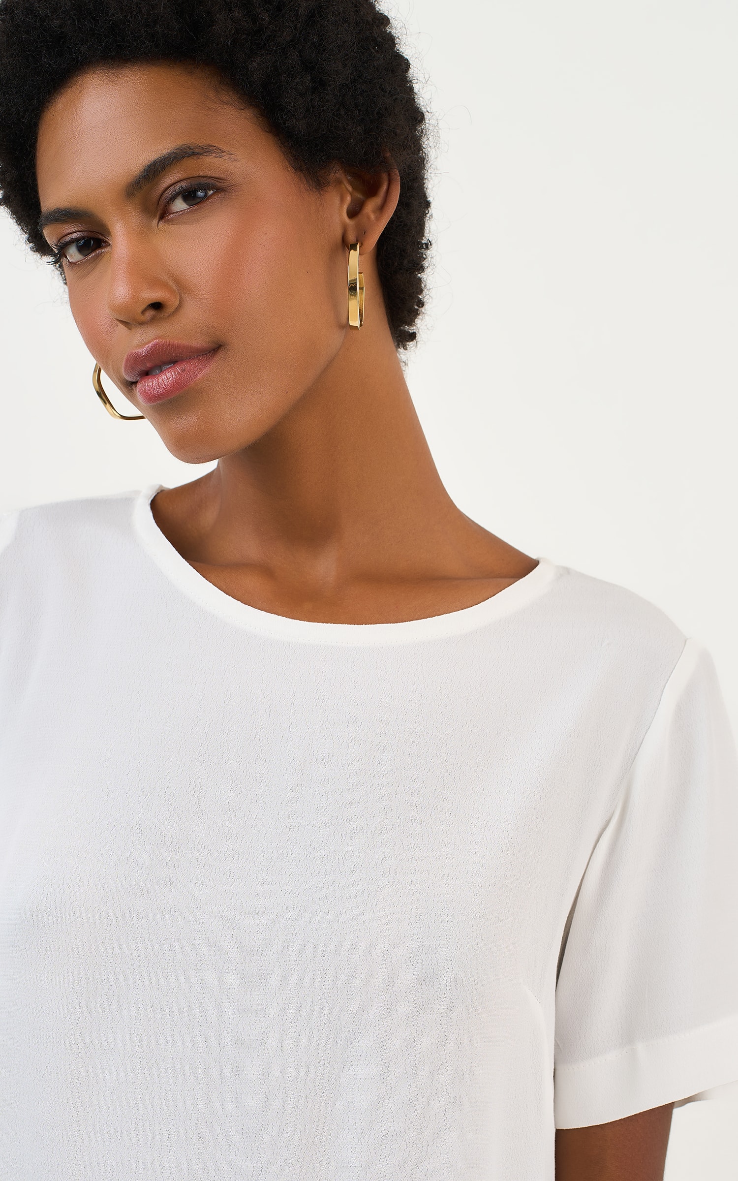 Blusa Hibisco Off White