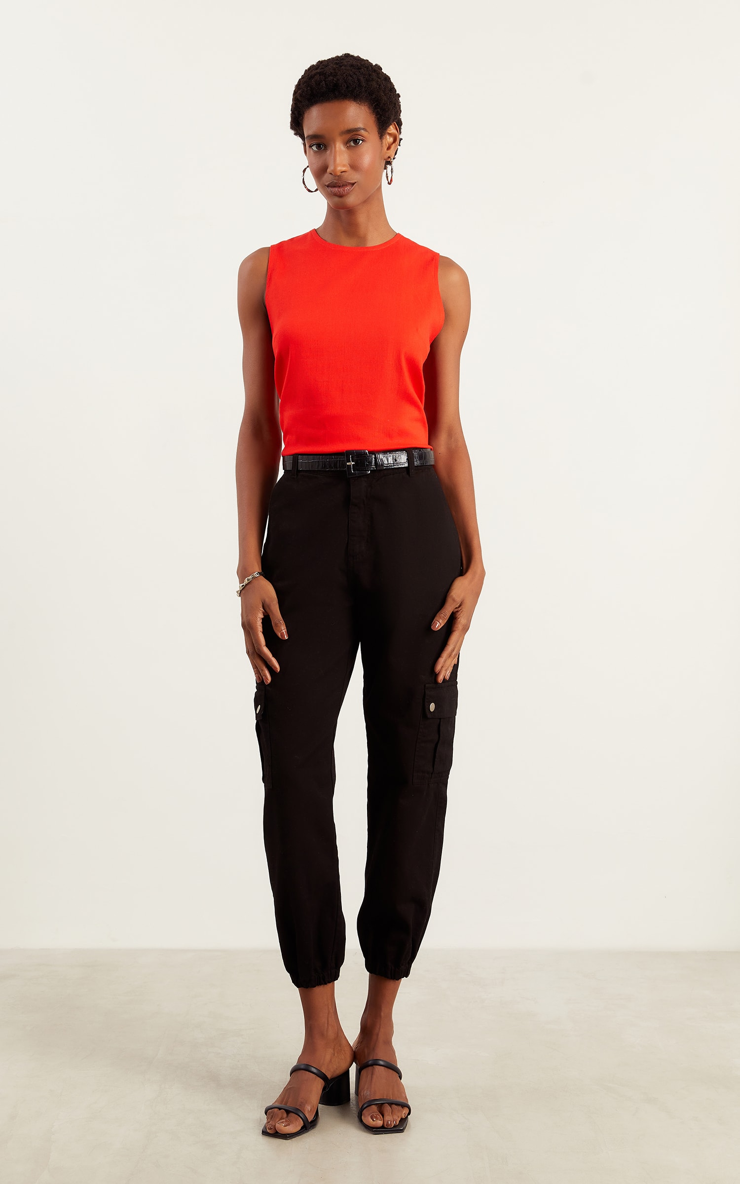 Blusa Inspirar Decote Canoa Vermelho