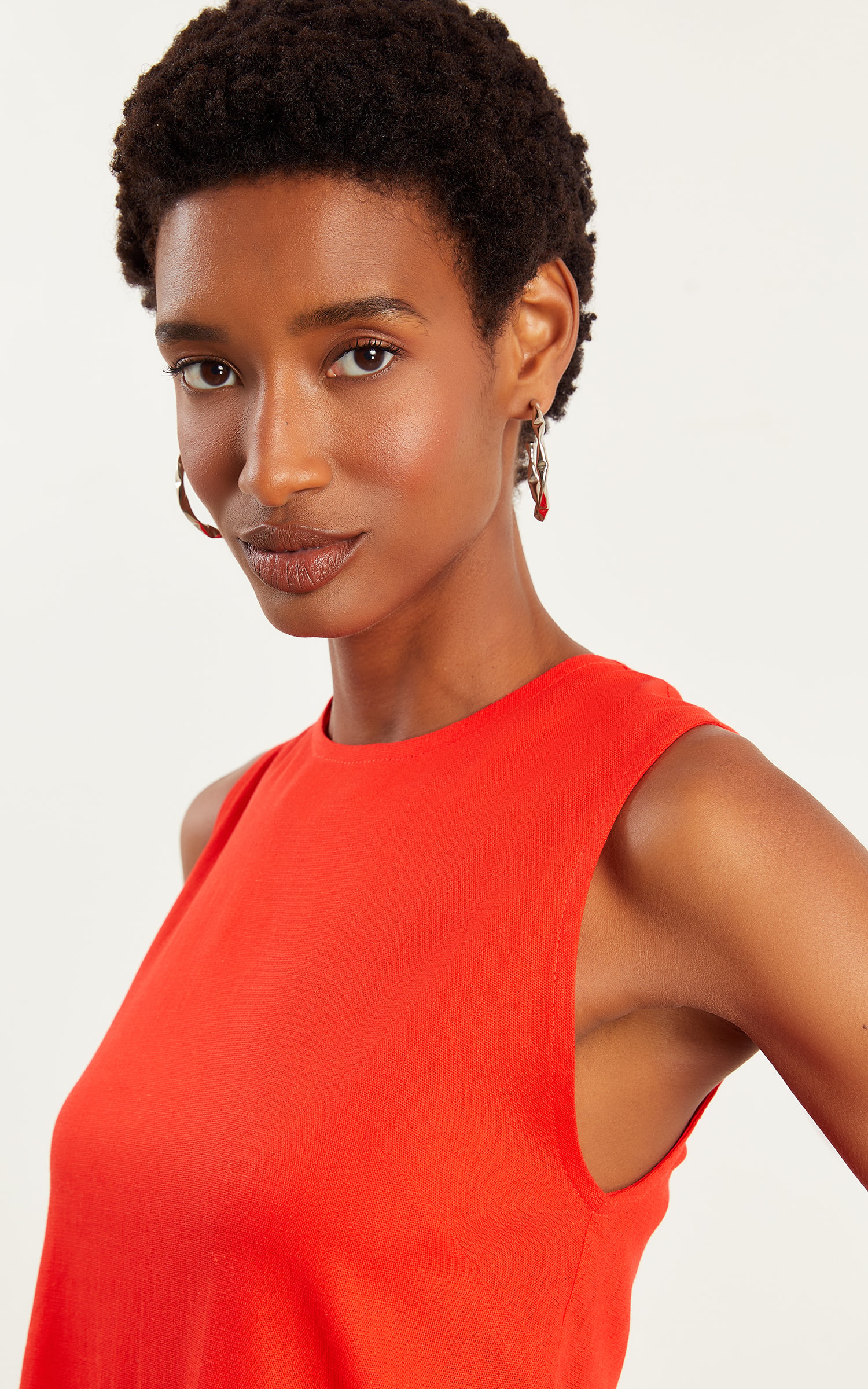 Blusa Inspirar Decote Canoa Vermelho