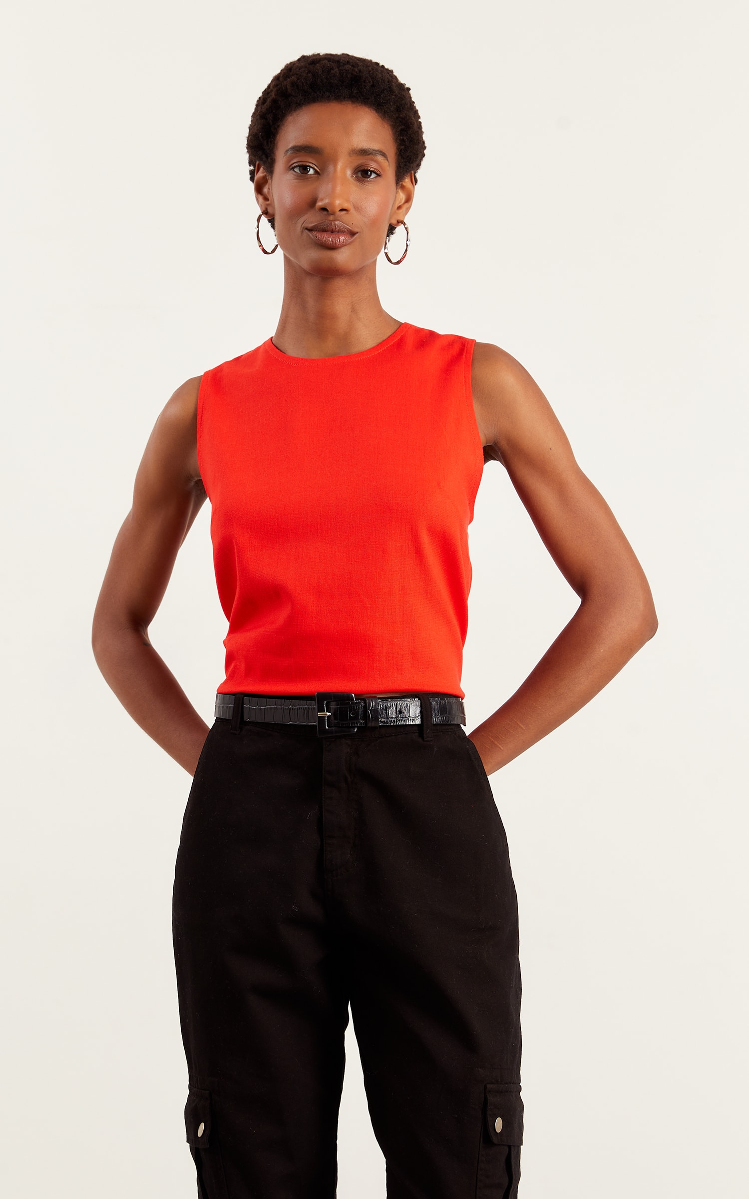 Blusa Inspirar Decote Canoa Vermelho