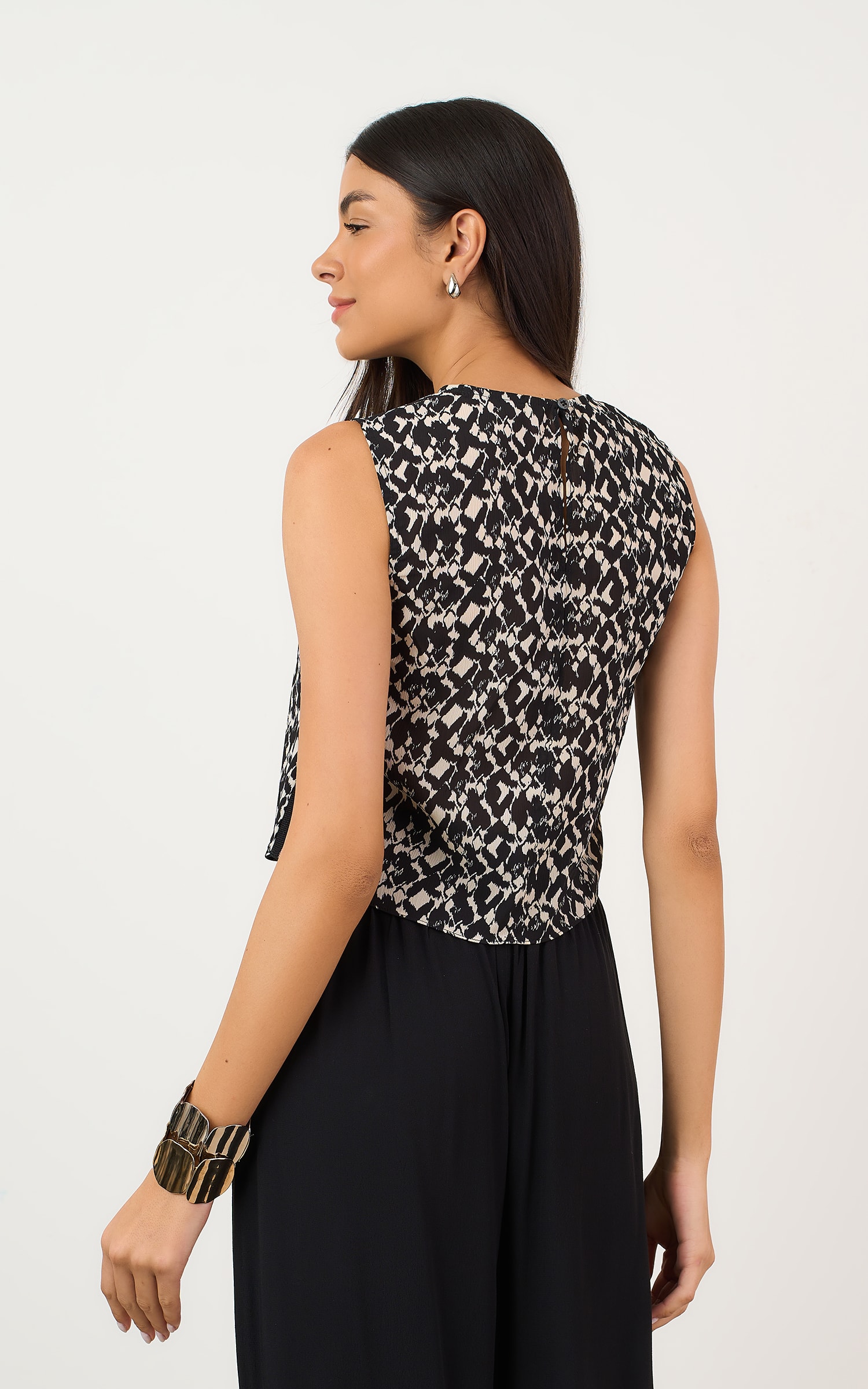 Blusa Irish Detalhe Retilinea P/b