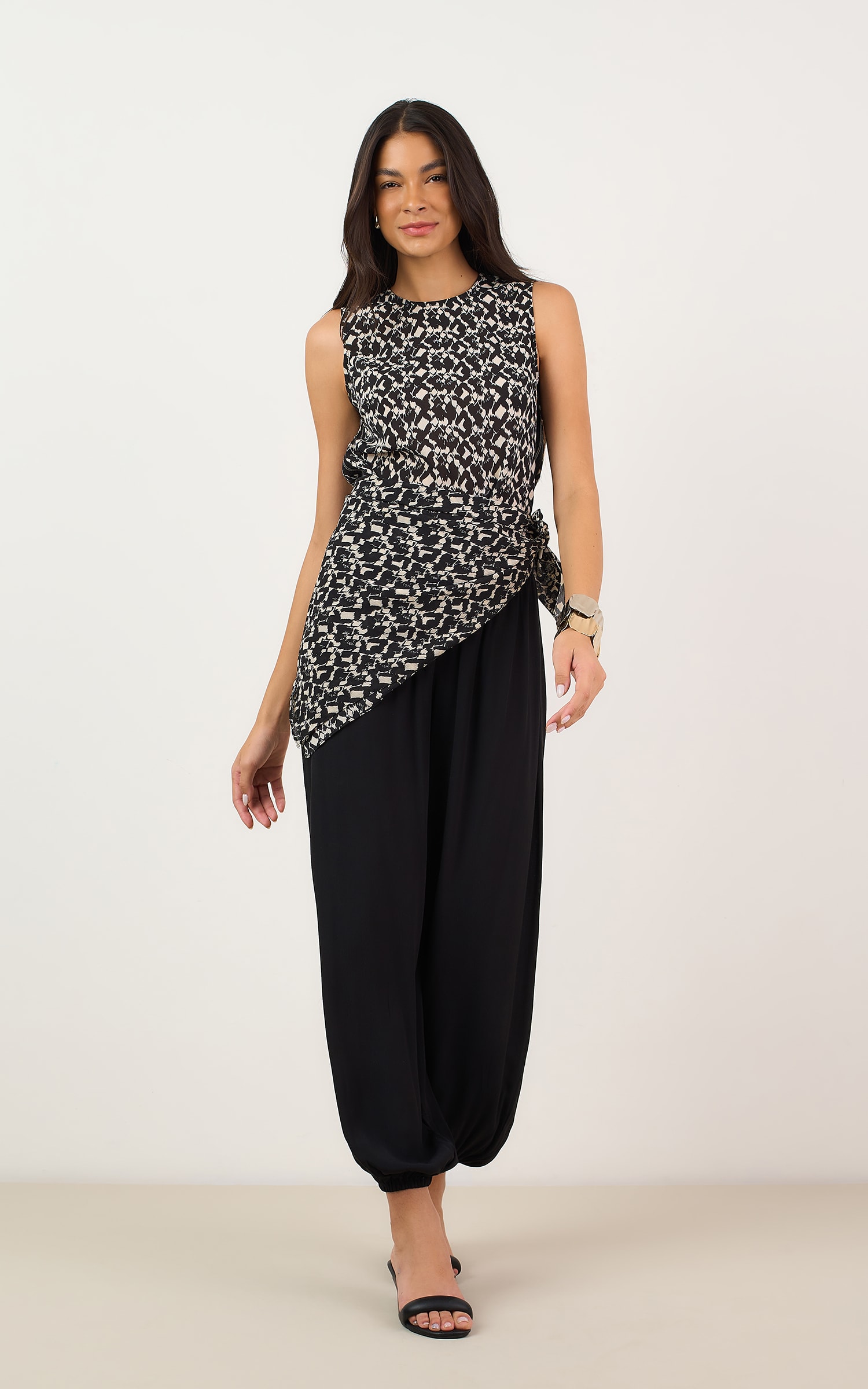 Blusa Irish Detalhe Retilinea P/b