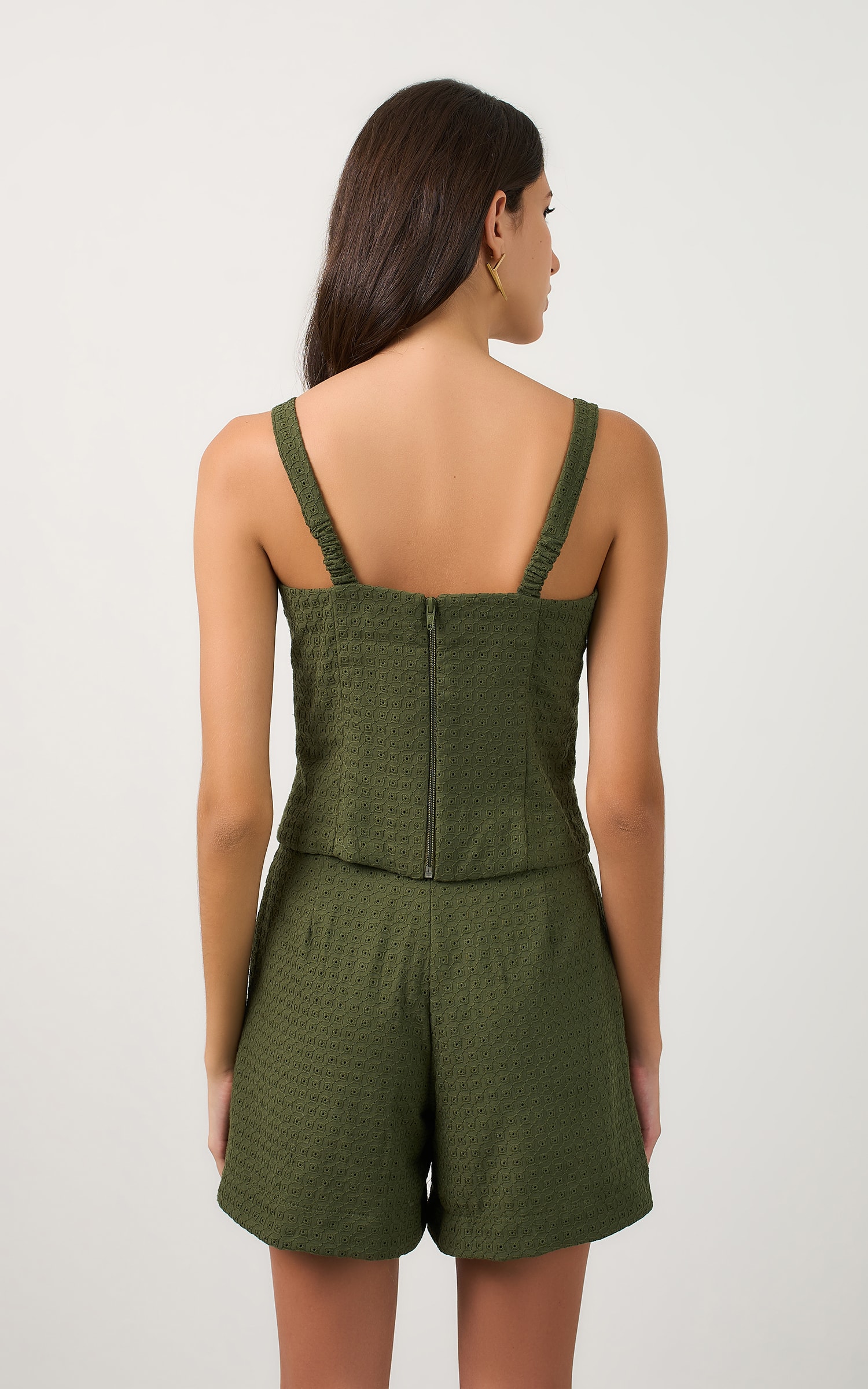 Blusa Laise Selenita Verde Musgo