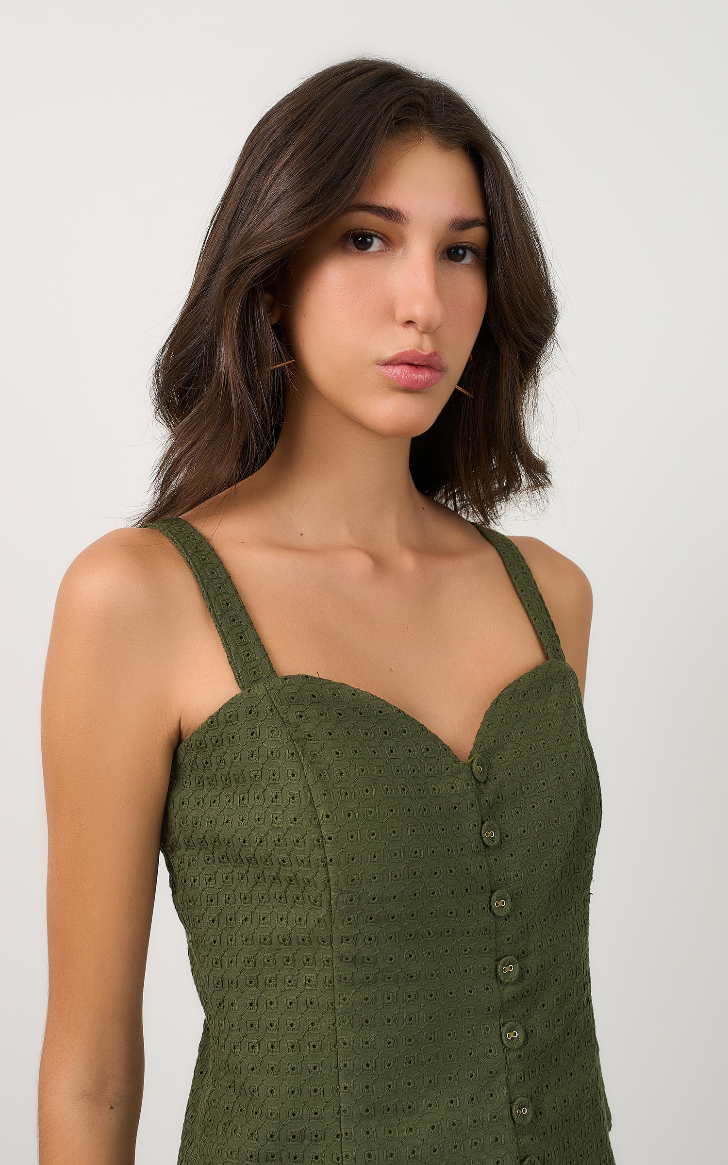 Blusa Laise Selenita Verde Musgo