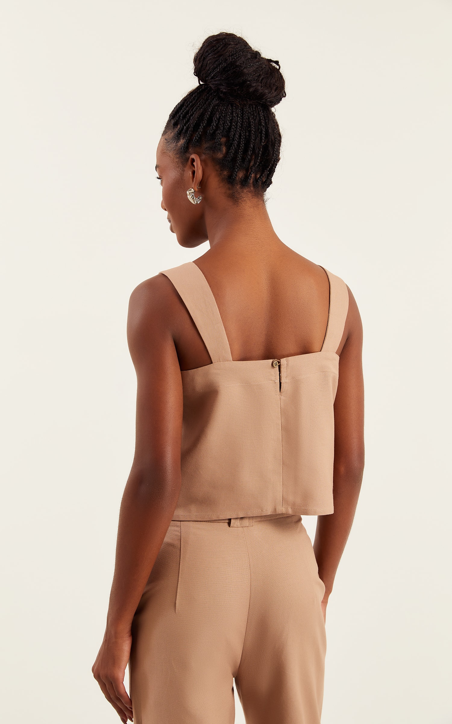 Blusa Lake Alca Caqui