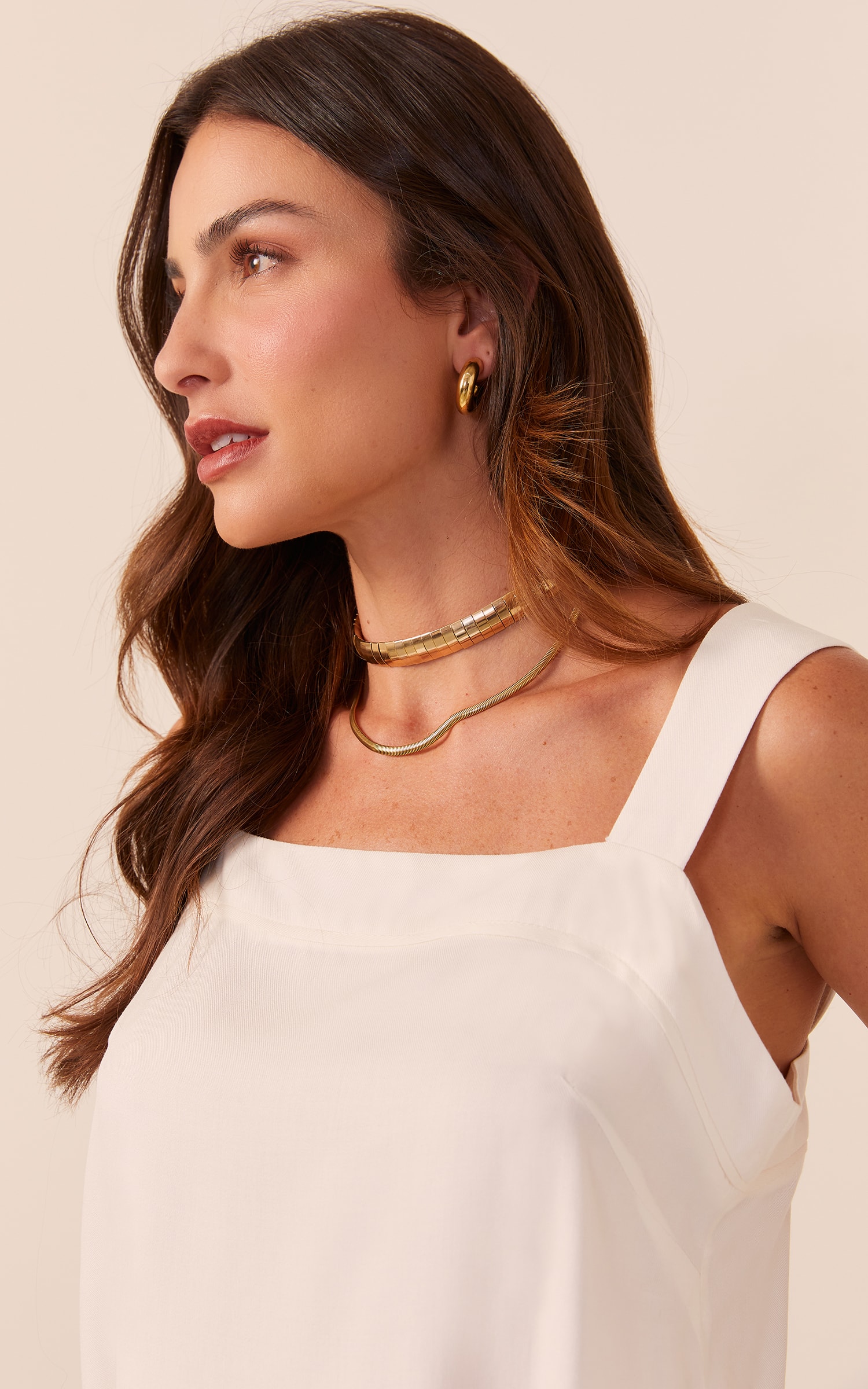 Blusa Leveza Basic Off White