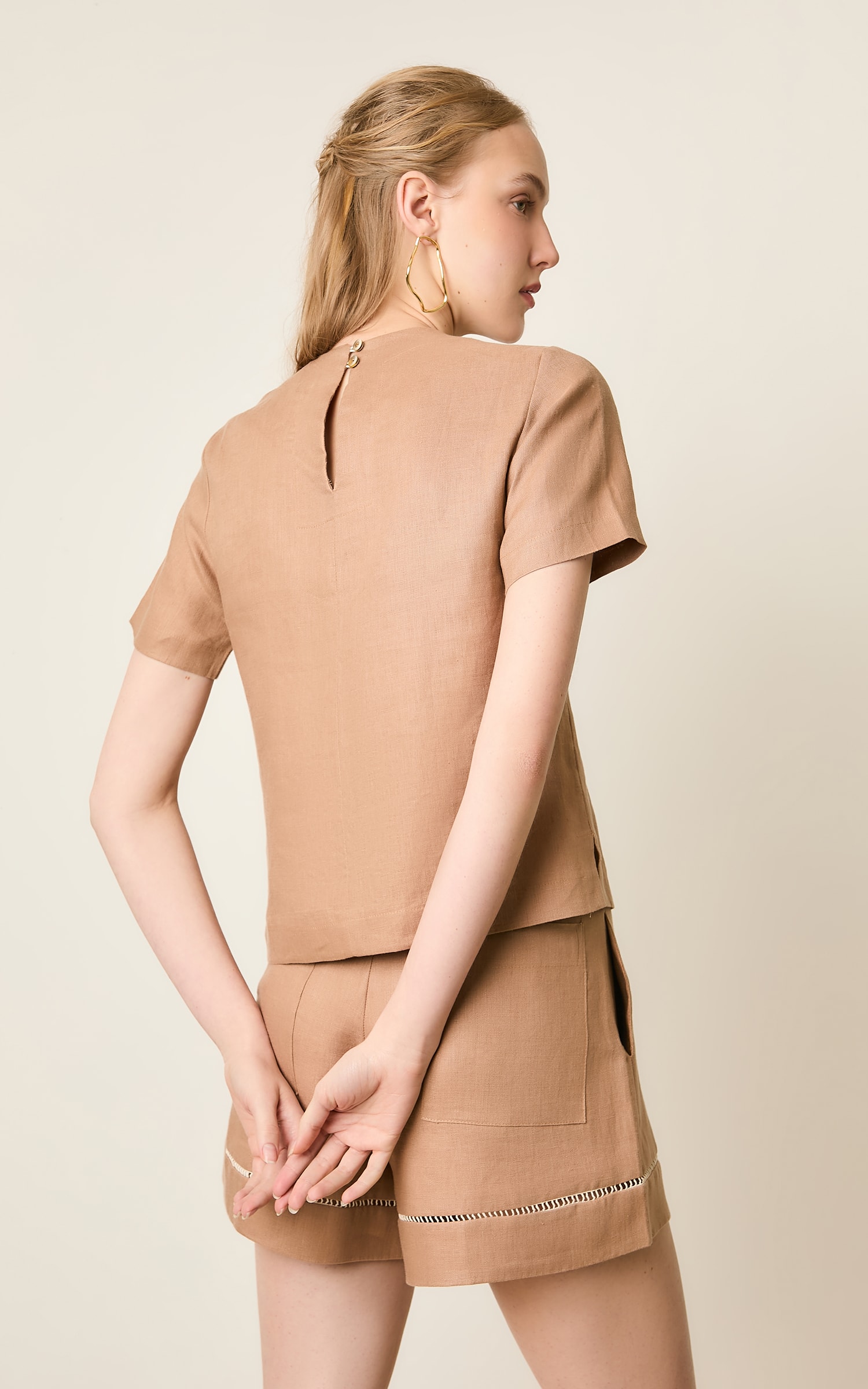 Blusa Linho Kind Caqui