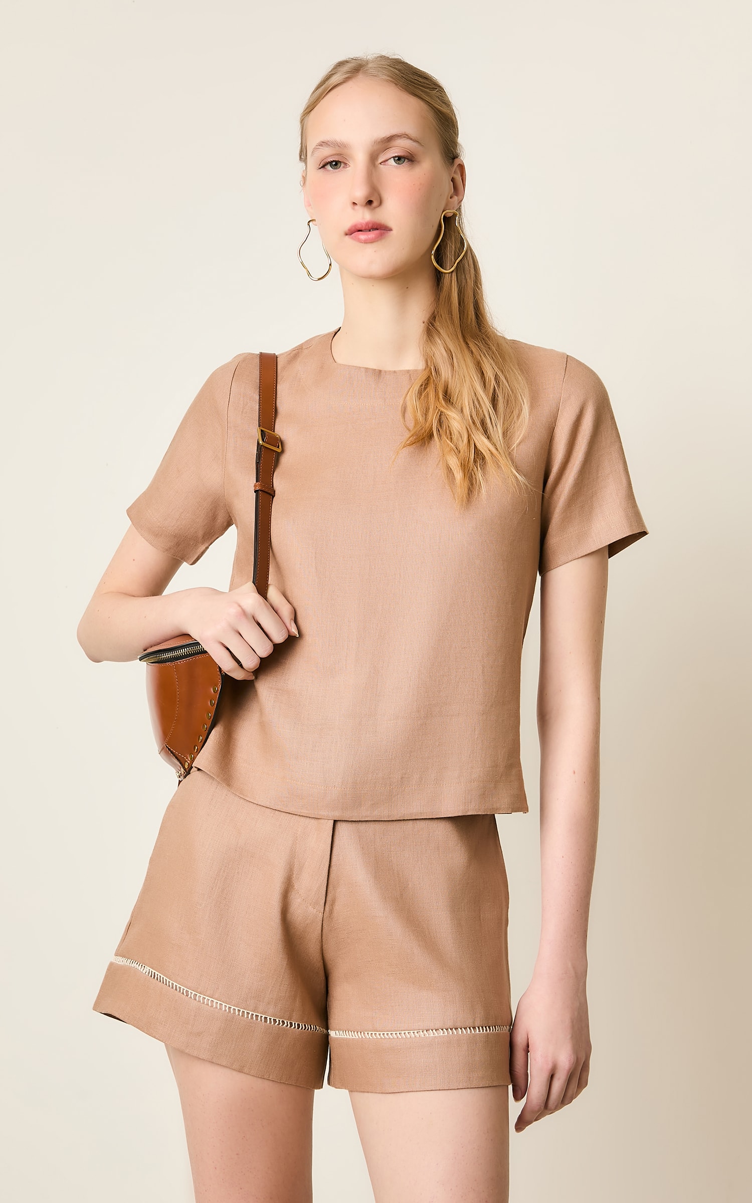 Blusa Linho Kind Caqui