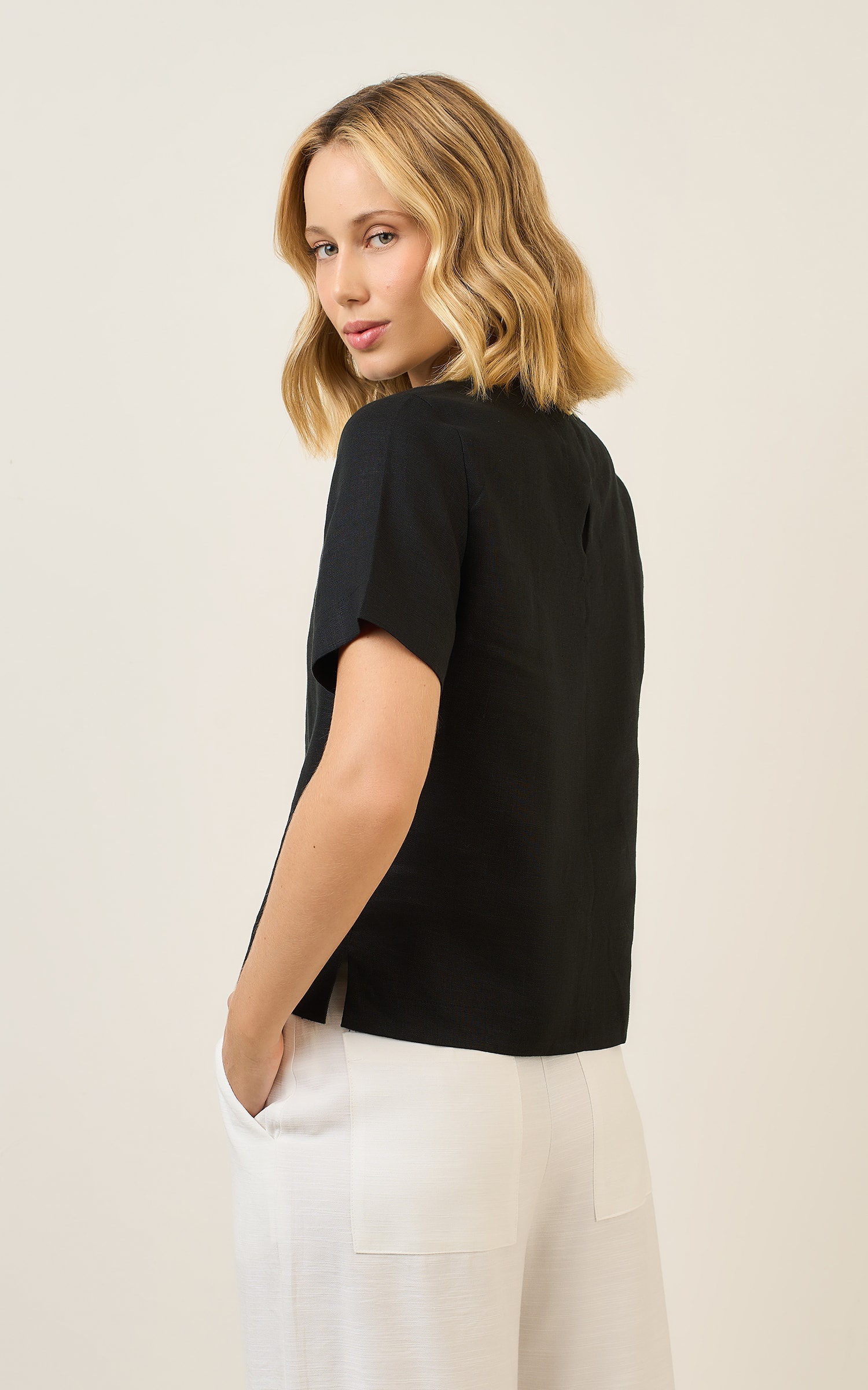 Blusa Linho Kind Preto