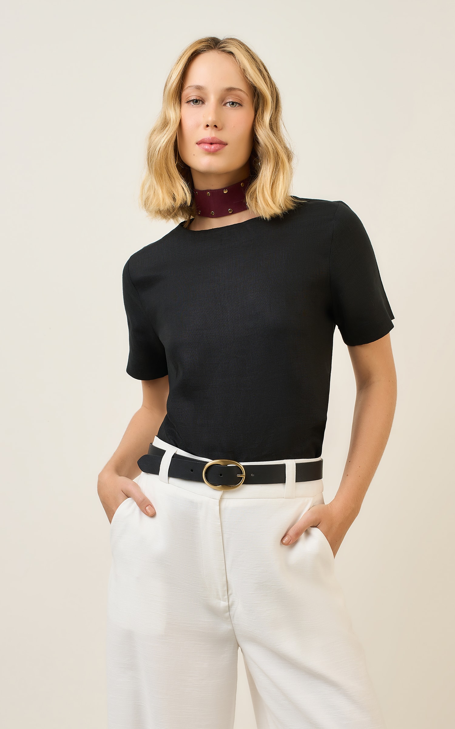 Blusa Linho Kind Preto