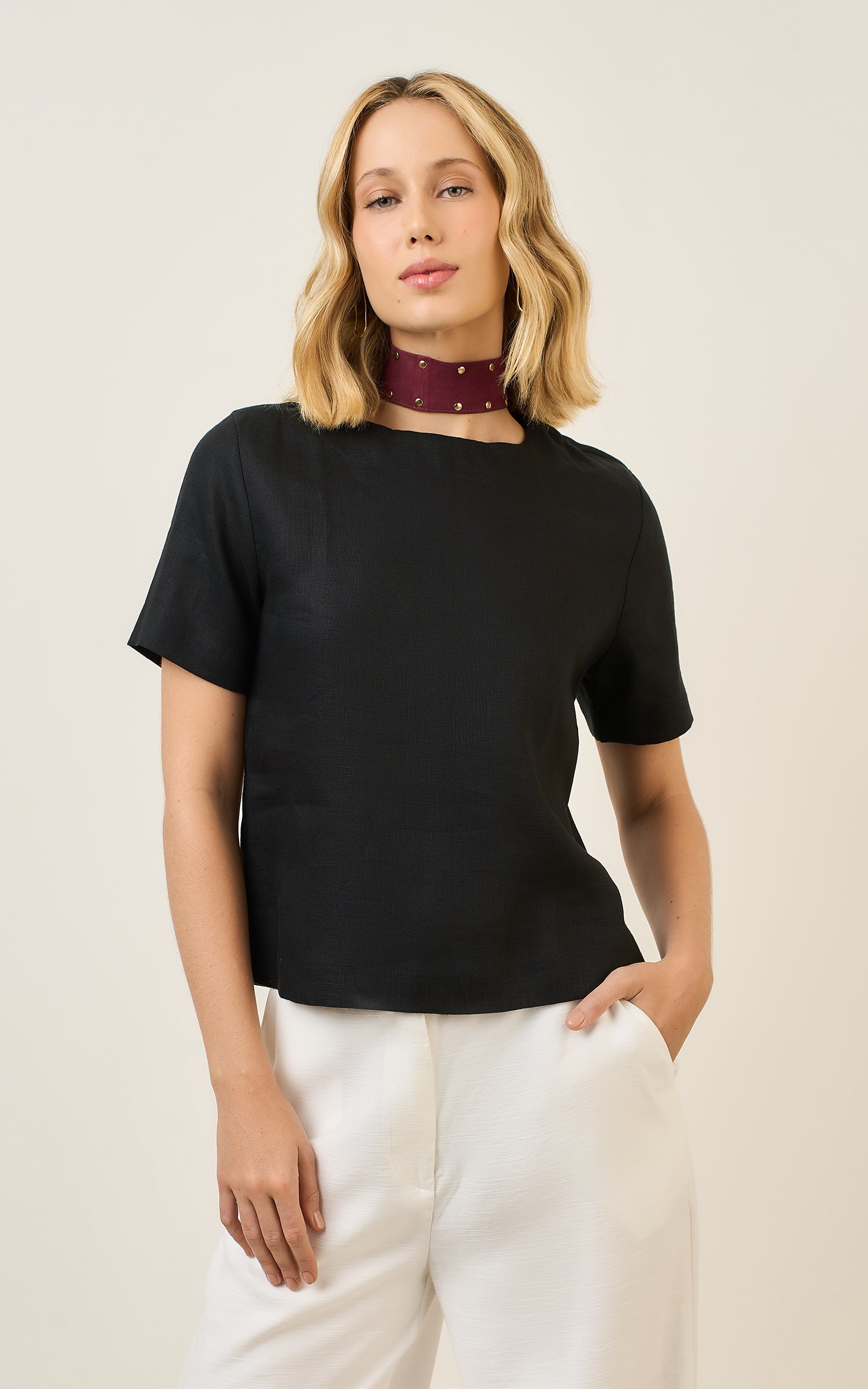 Blusa Linho Kind Preto