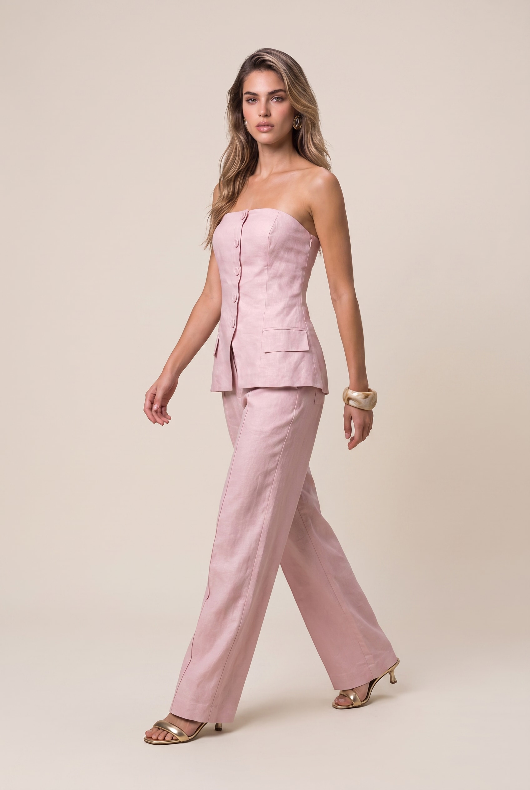 Blusa Linho Lust Baby Pink