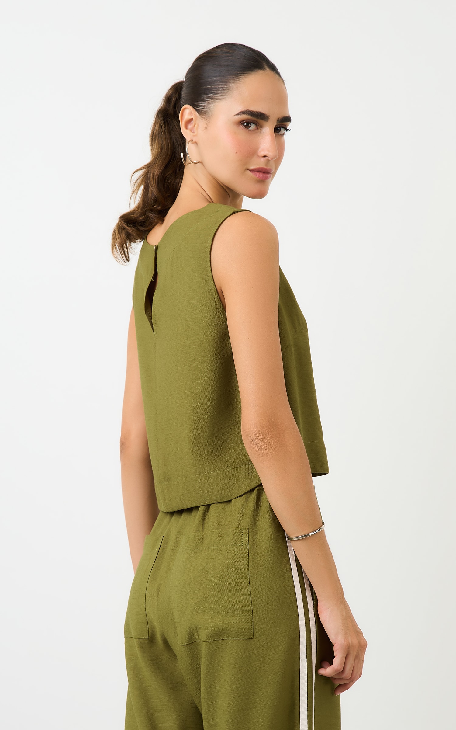 Blusa Listra Lateral Game Verde Militar