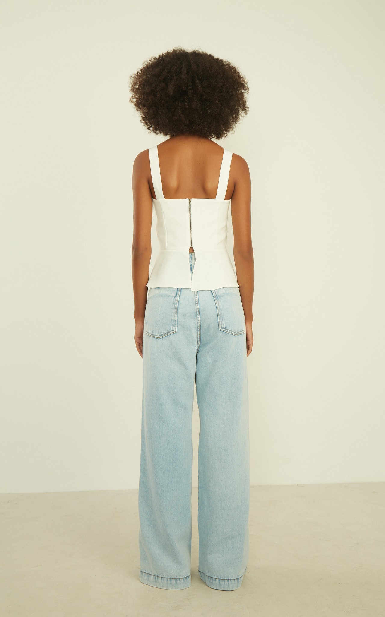 Blusa London Meia Taça Off White