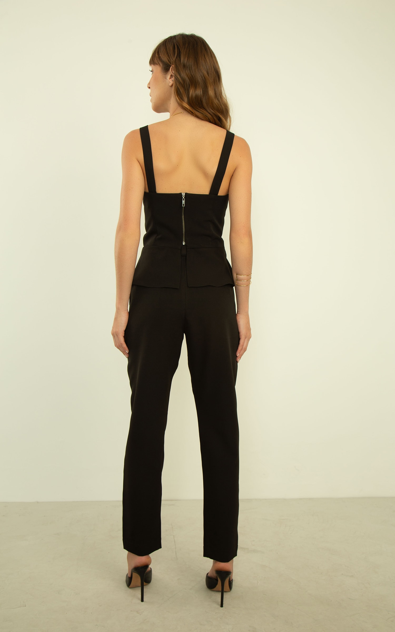 Blusa London Meia Taça Preto