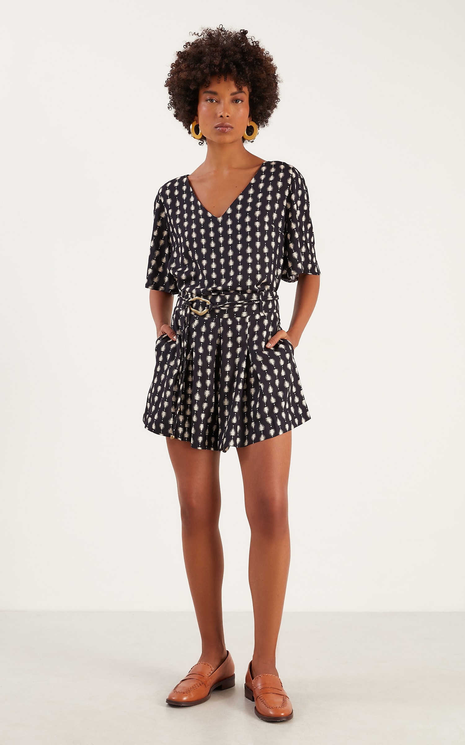 Blusa Luar Manga Preto