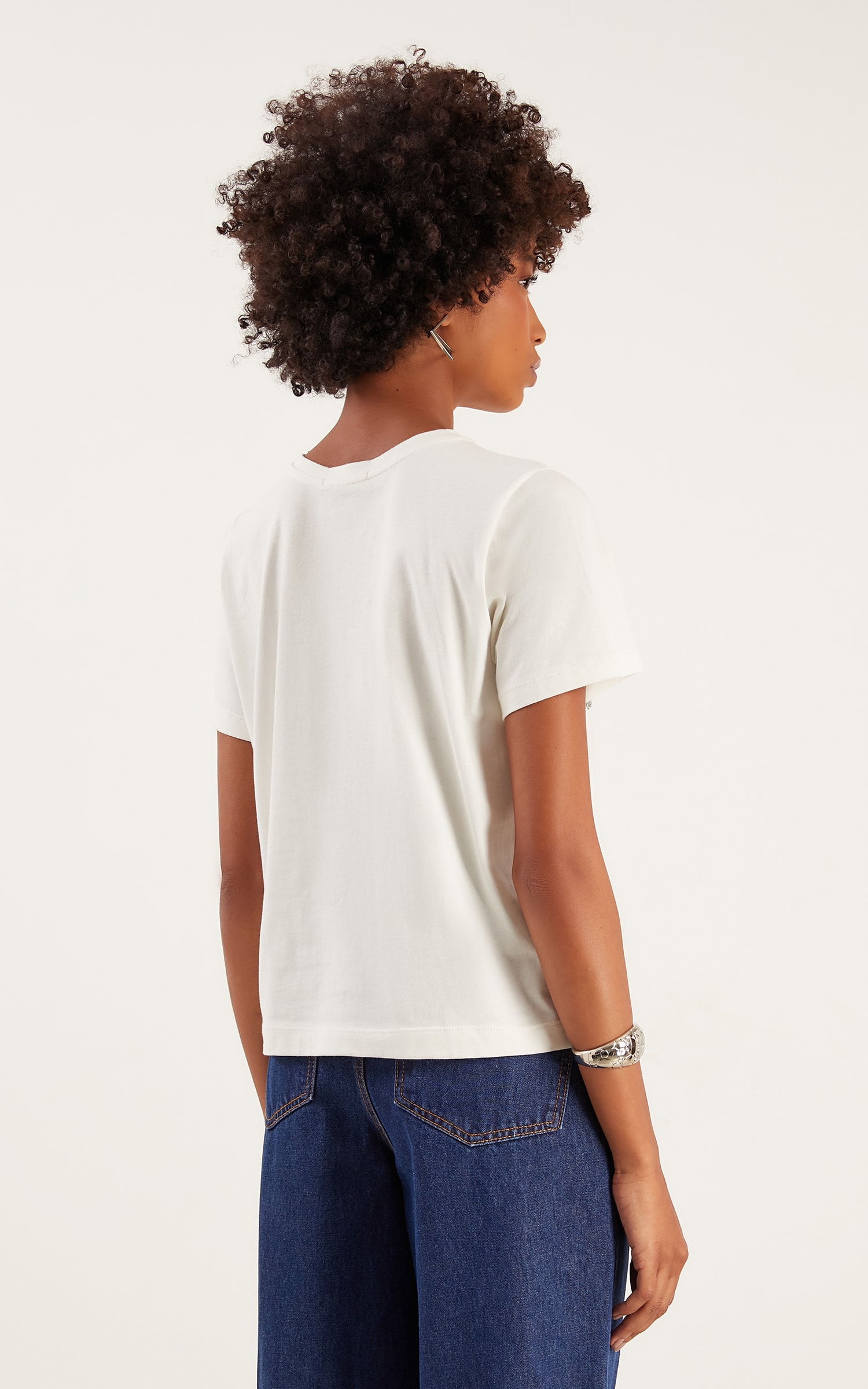 Blusa Malha Chaton Off White