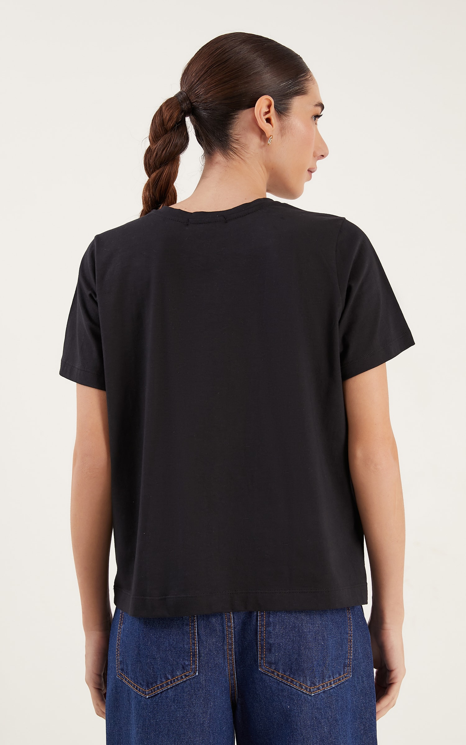 Blusa Malha Chaton Preto