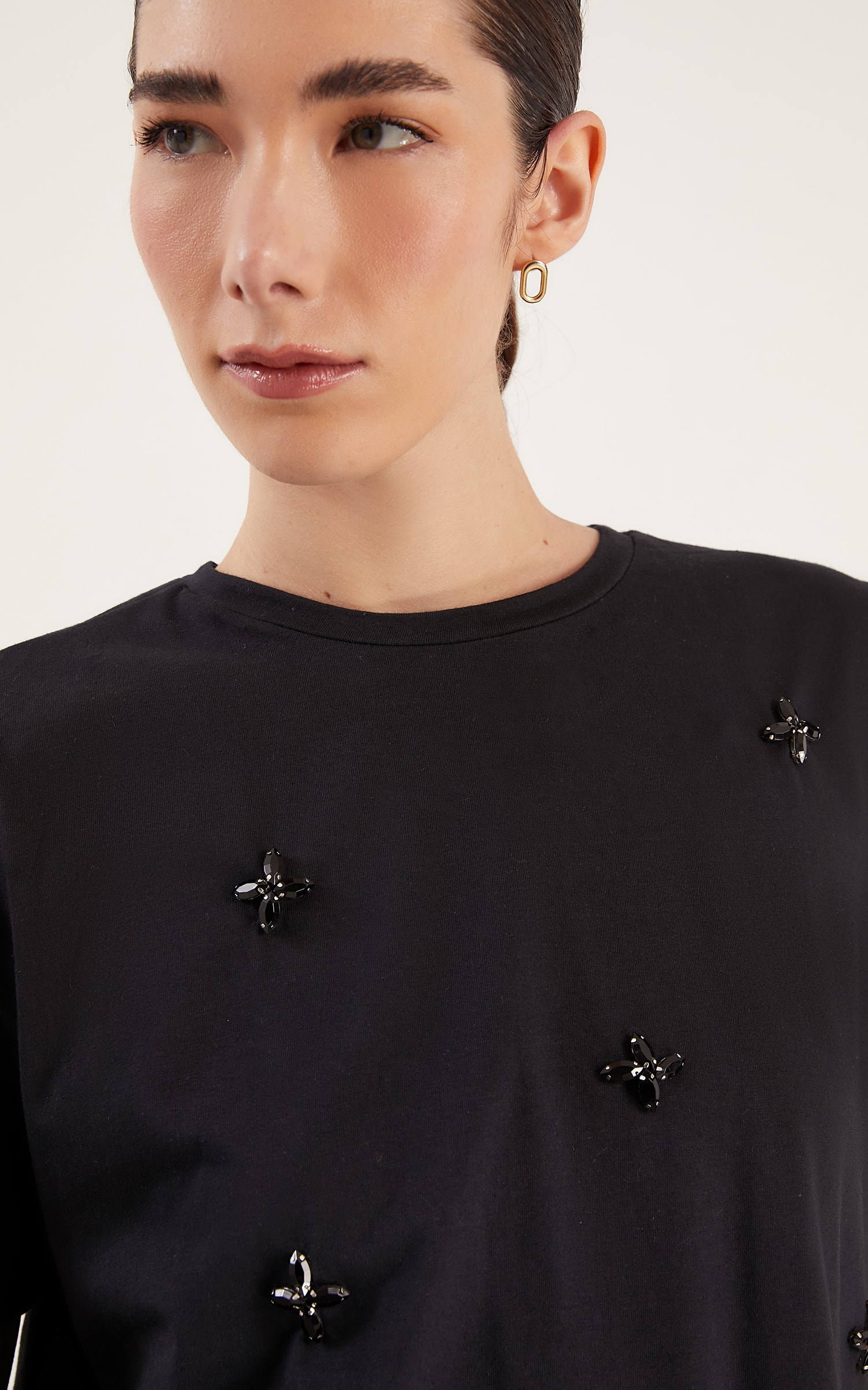 Blusa Malha Chaton Preto