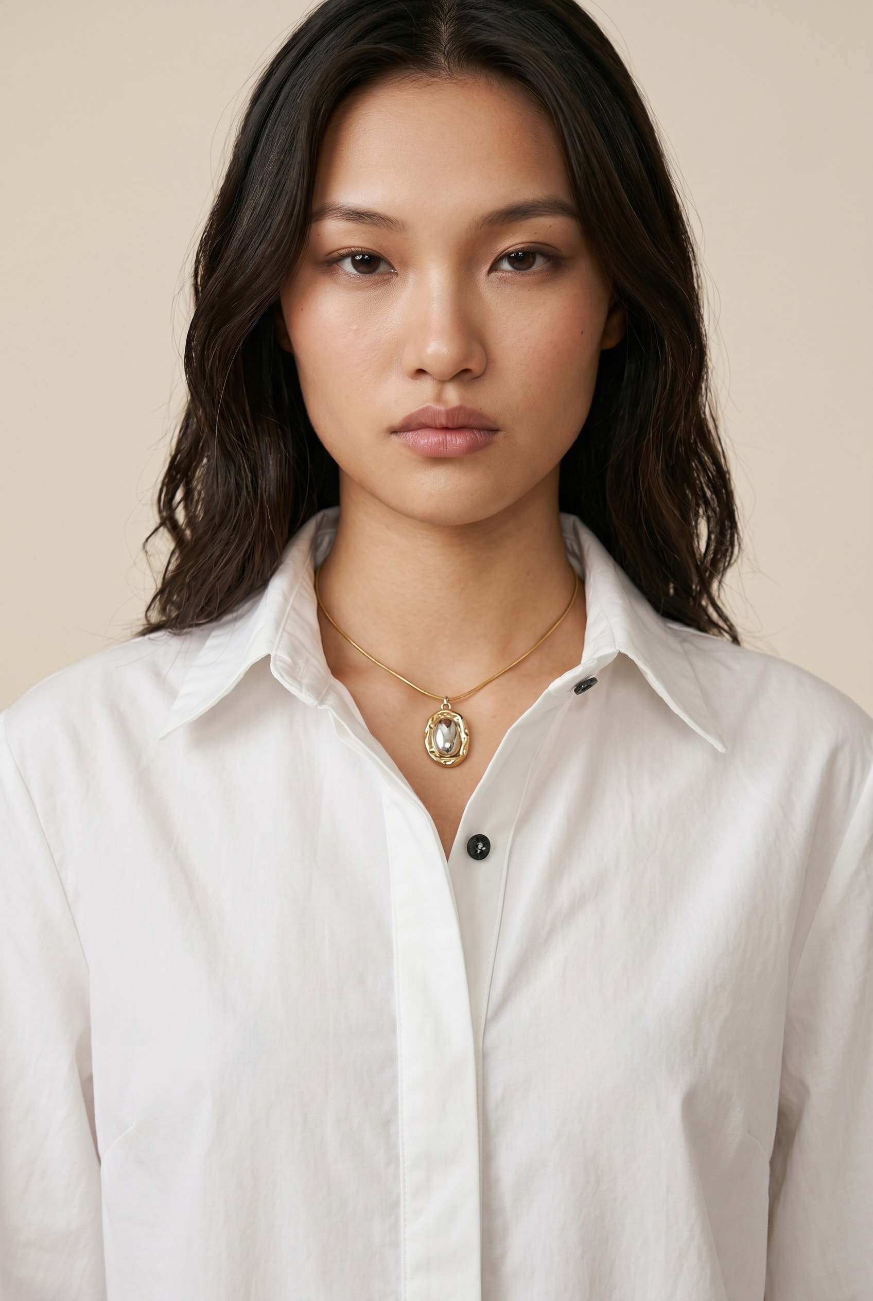 Blusa Manga Balone Off White