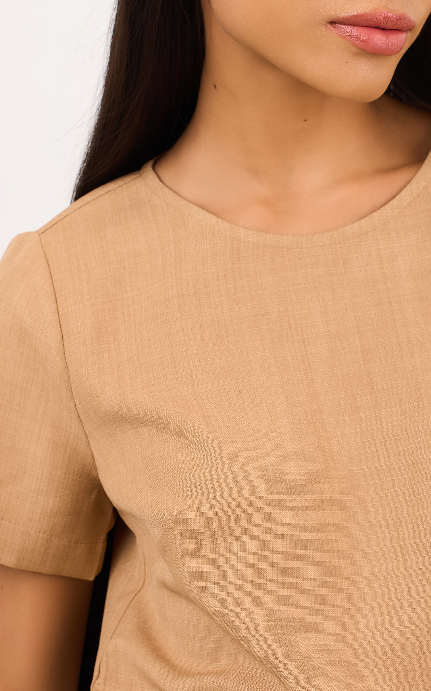 Blusa Manga Graos Peanut