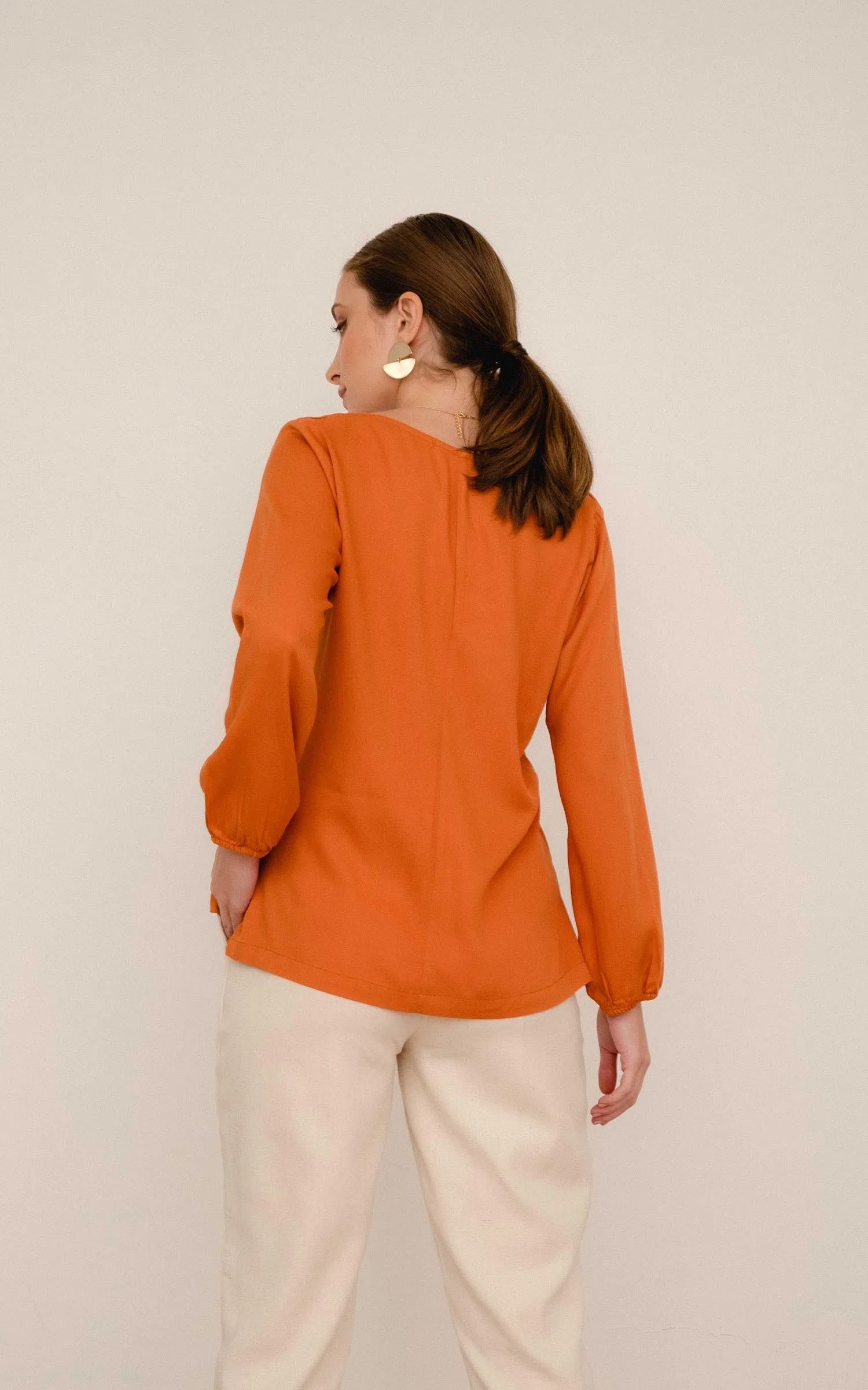Blusa Manga Longa Alfa Ferrugem