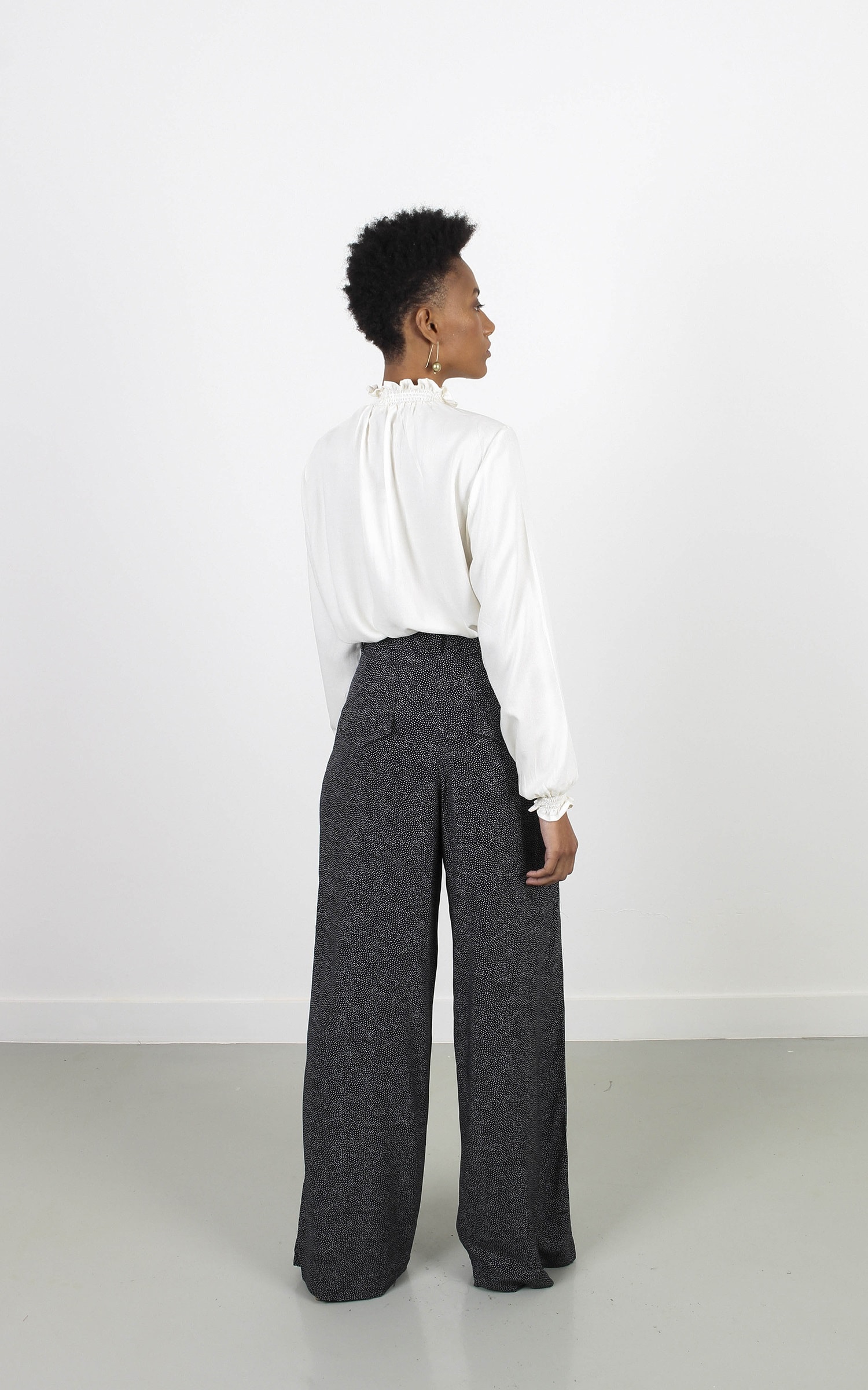 Blusa Manga Longa Gola San Off White