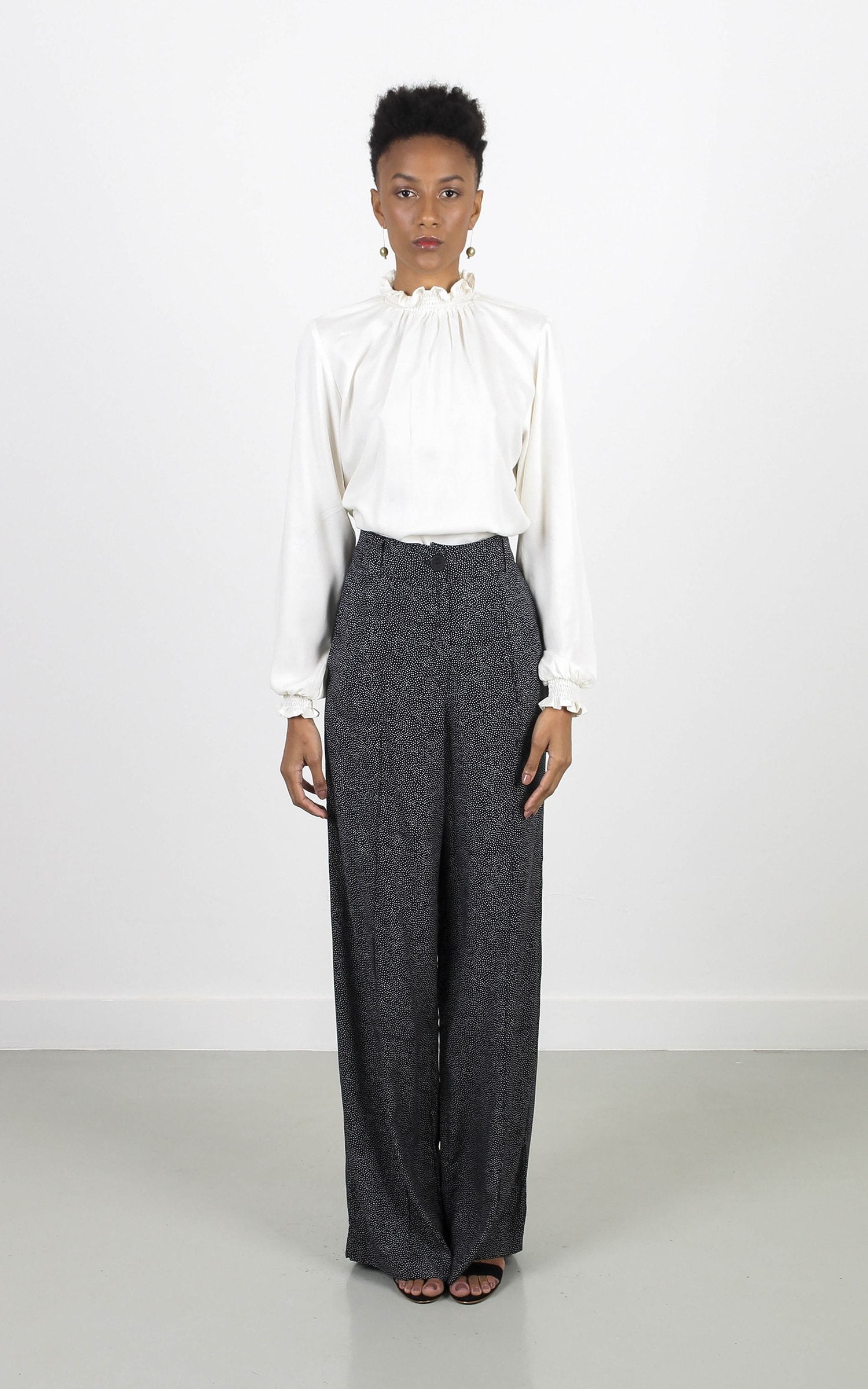 Blusa Manga Longa Gola San Off White