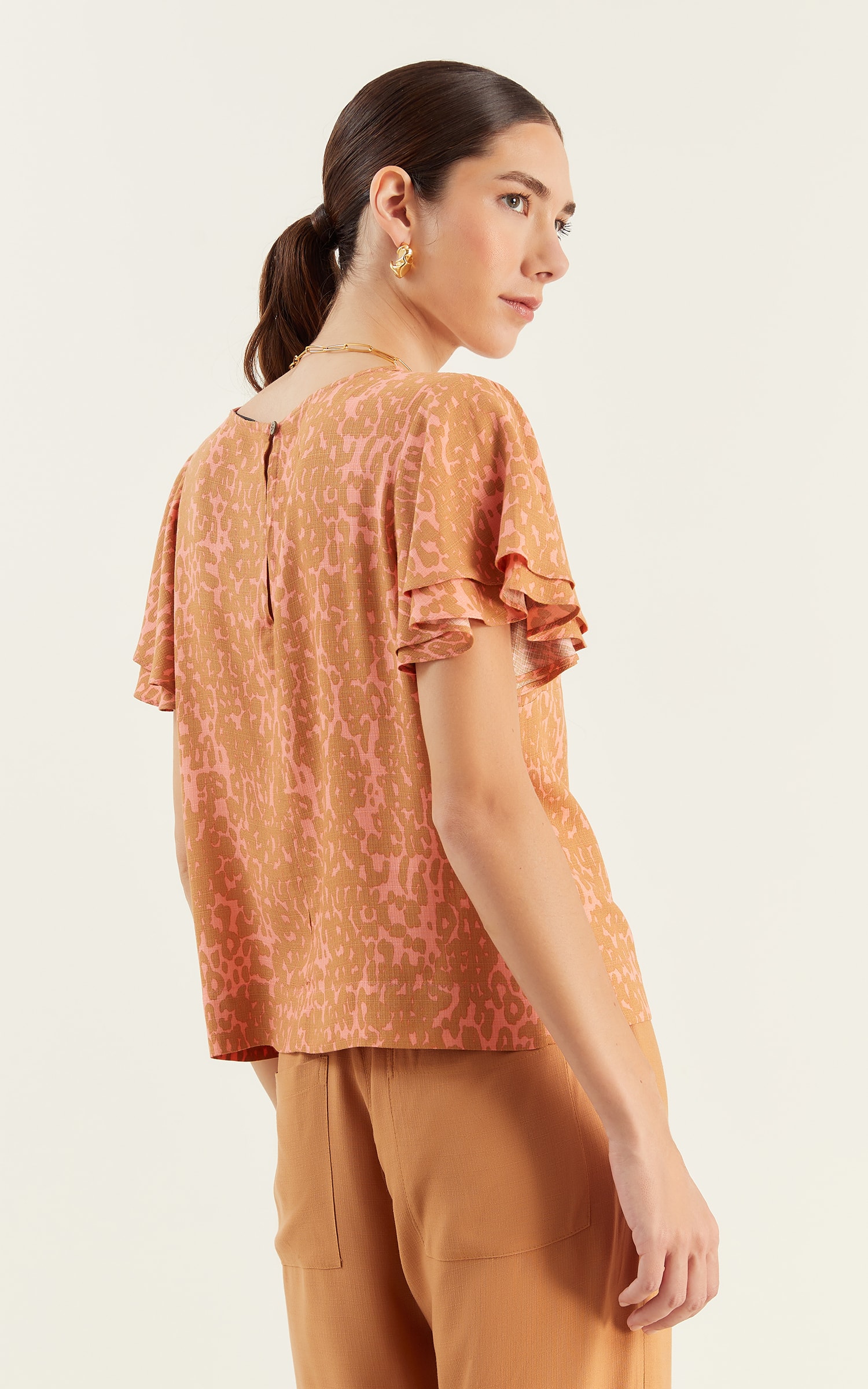 Blusa Manga Savana Goiaba