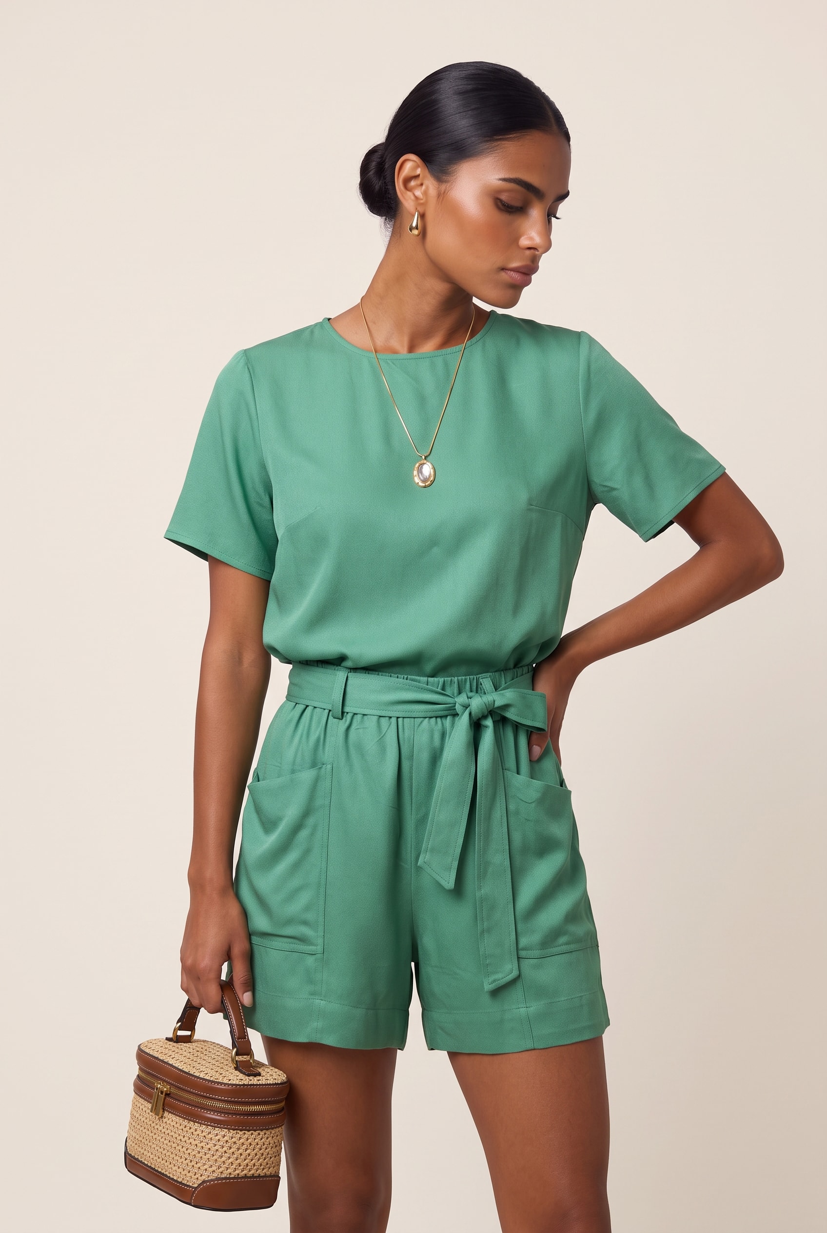 Blusa Mangas Bounce Jade