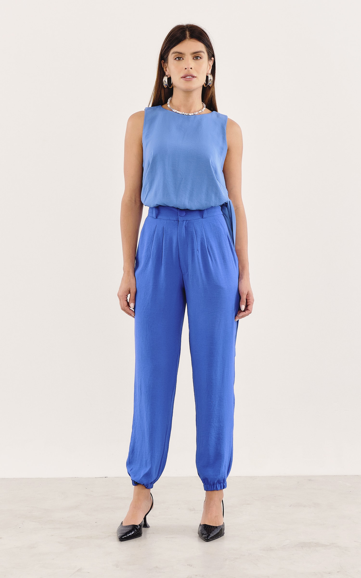 Blusa Morena Azul Claro