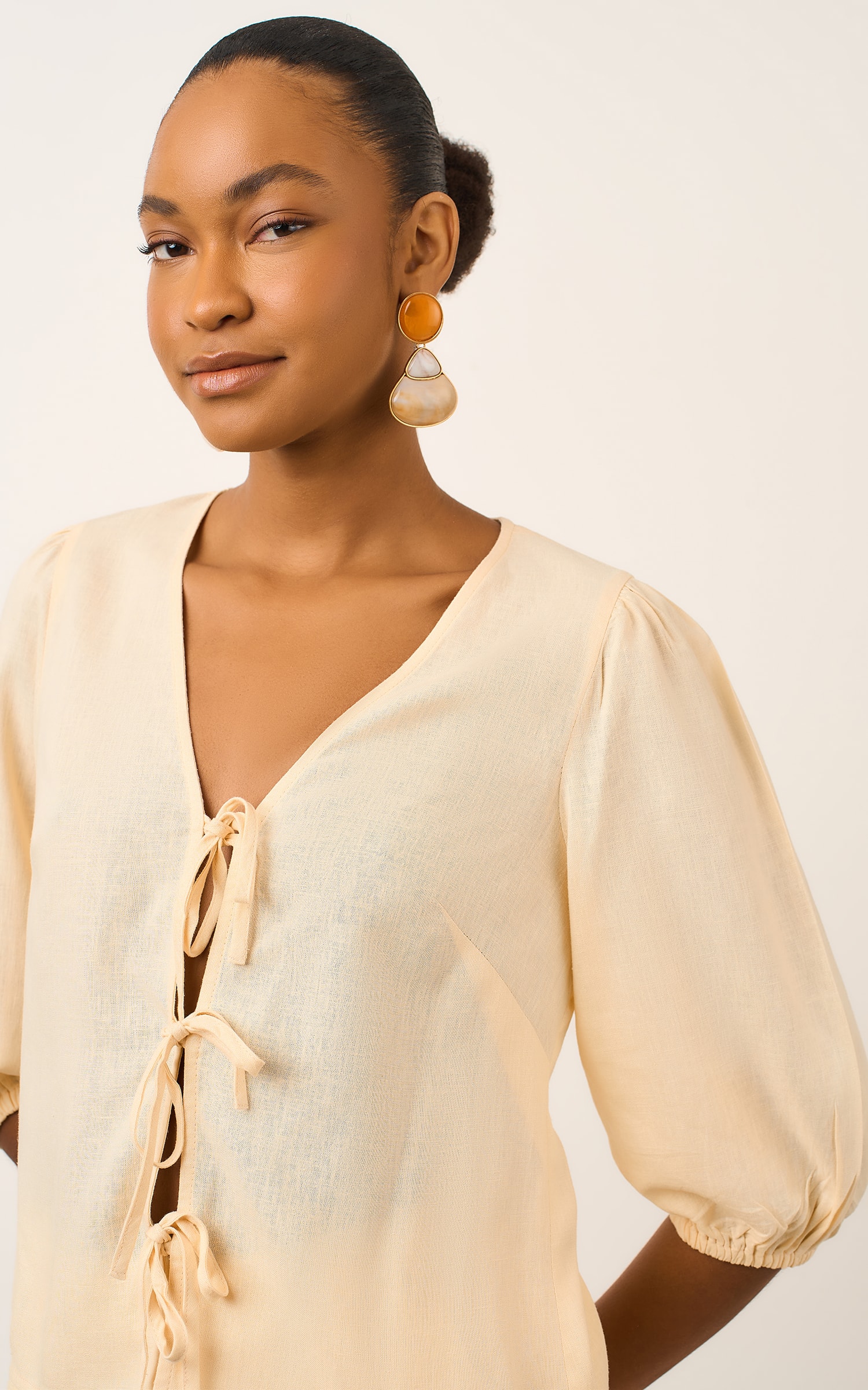 Blusa Nuance Amarracoes Yellow
