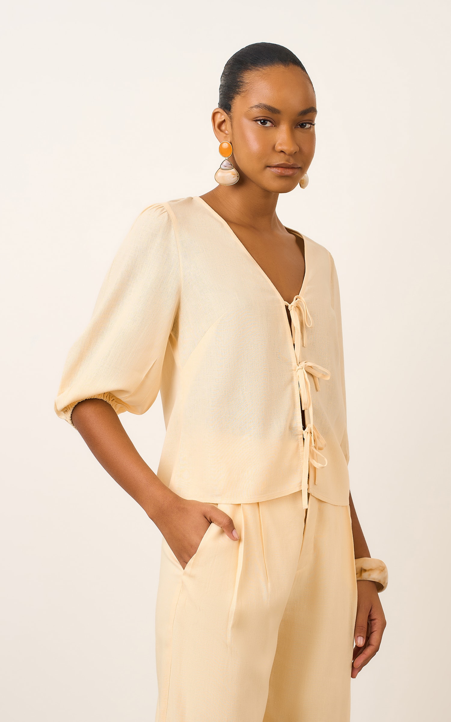 Blusa Nuance Amarracoes Yellow