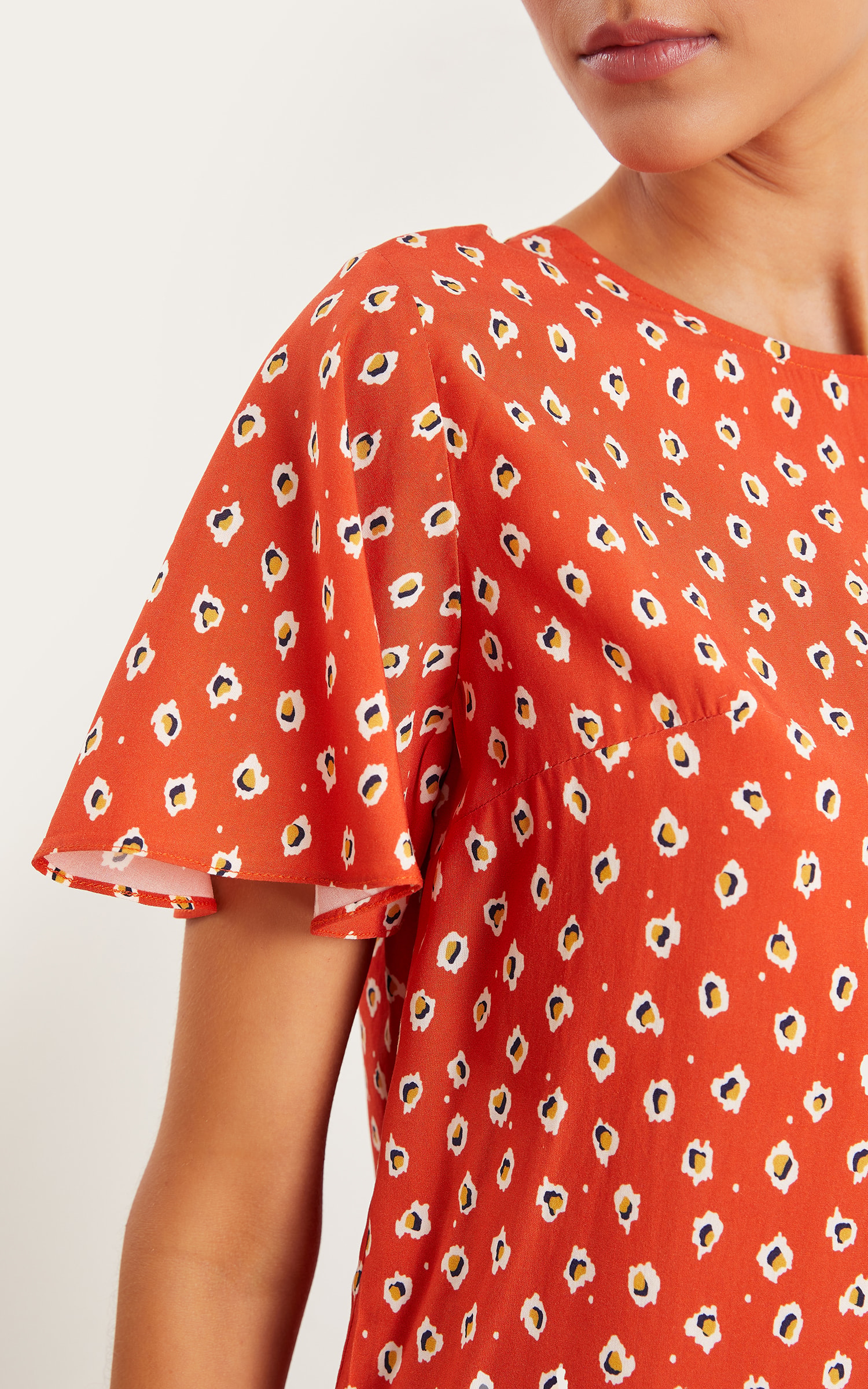 Blusa Nut Detalhe Manga Telha